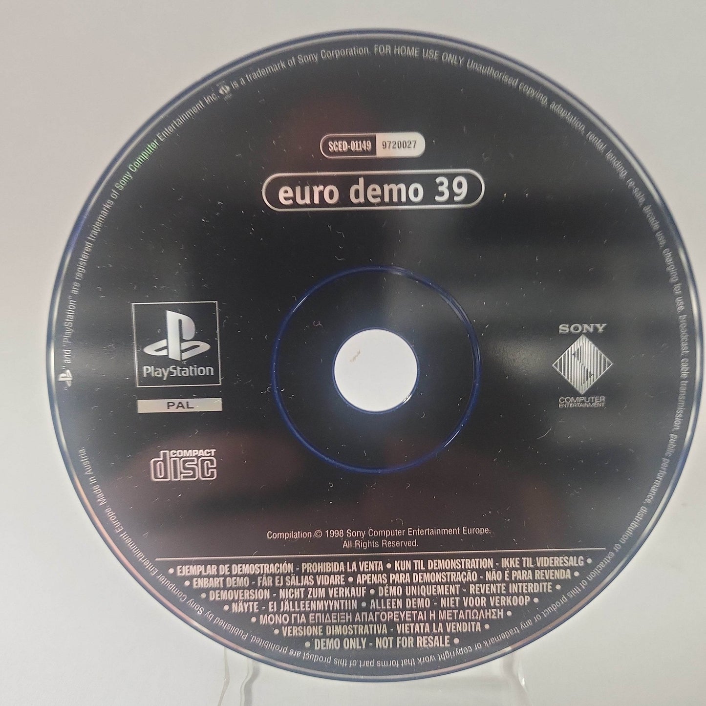 Euro Demo 39 (Disc Only) Playstation 1 - Feniks Gameshop