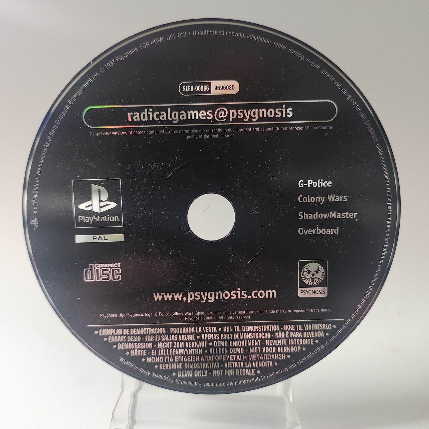 Radicalgames@psygnosis Demo Disc (Disc Only) Playstation 1 - Feniks Gameshop