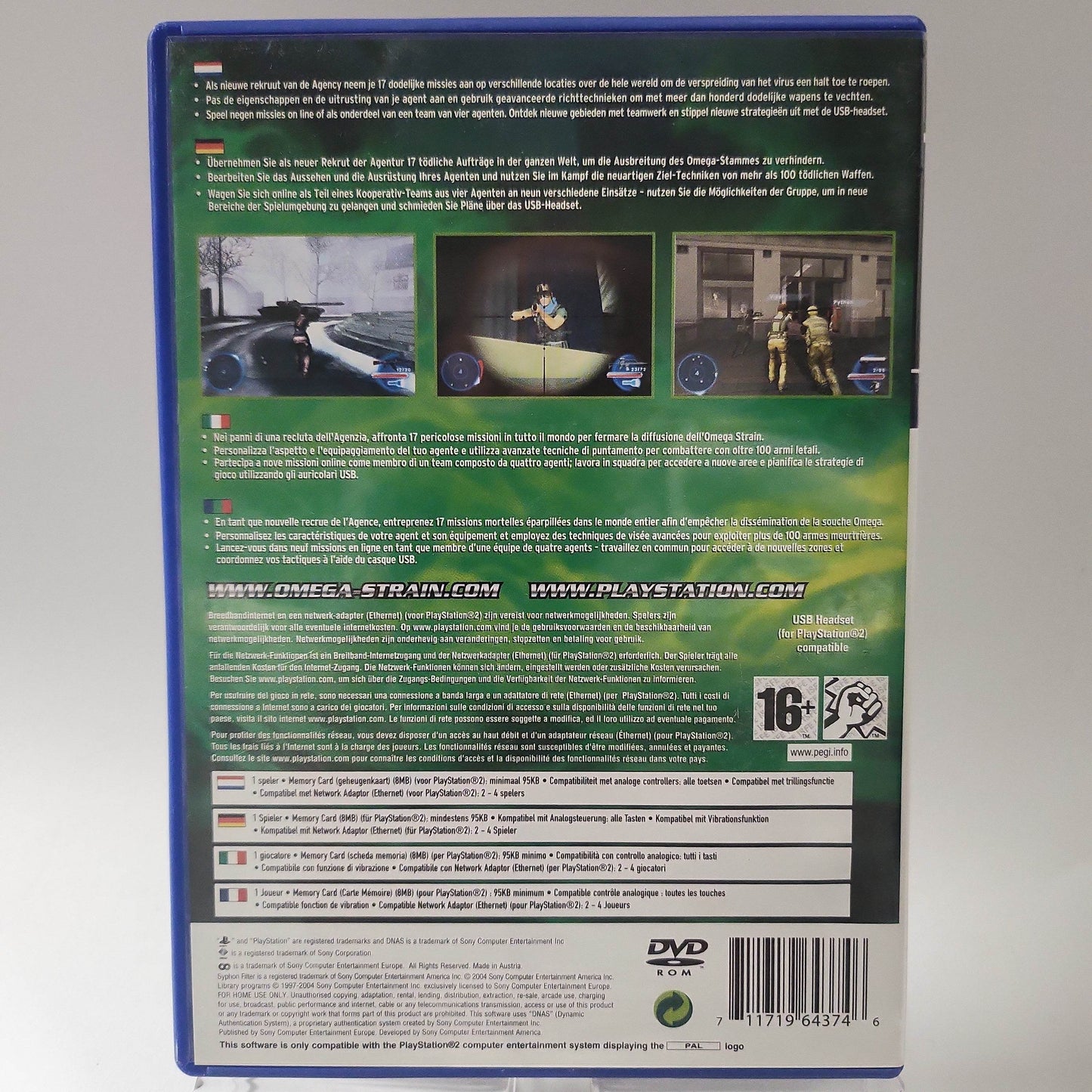 Syphon Filter the Omega Strain Playstation 2 - Feniks Gameshop