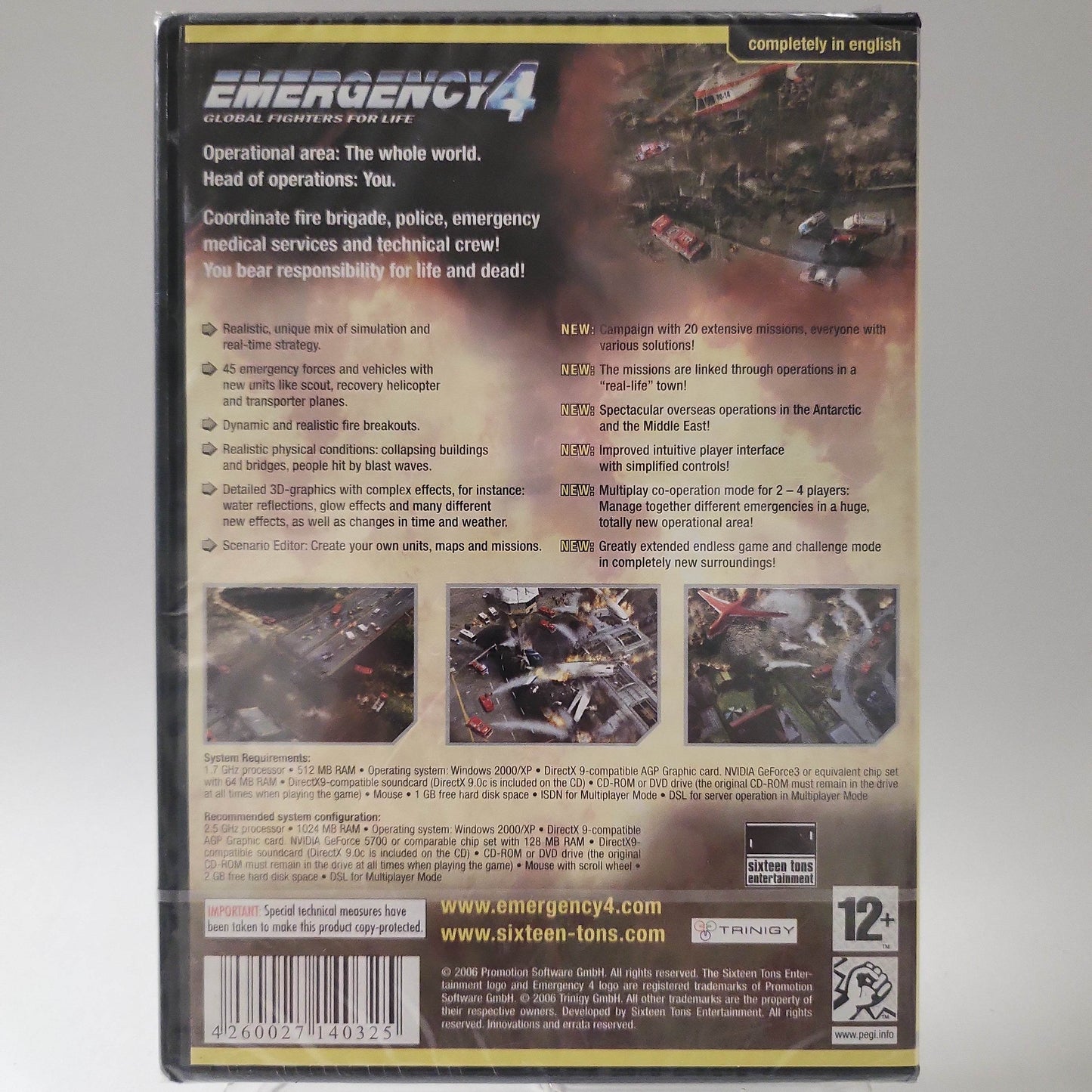 Emergency 4 Global Fighters for Life geseald PC - Feniks Gameshop