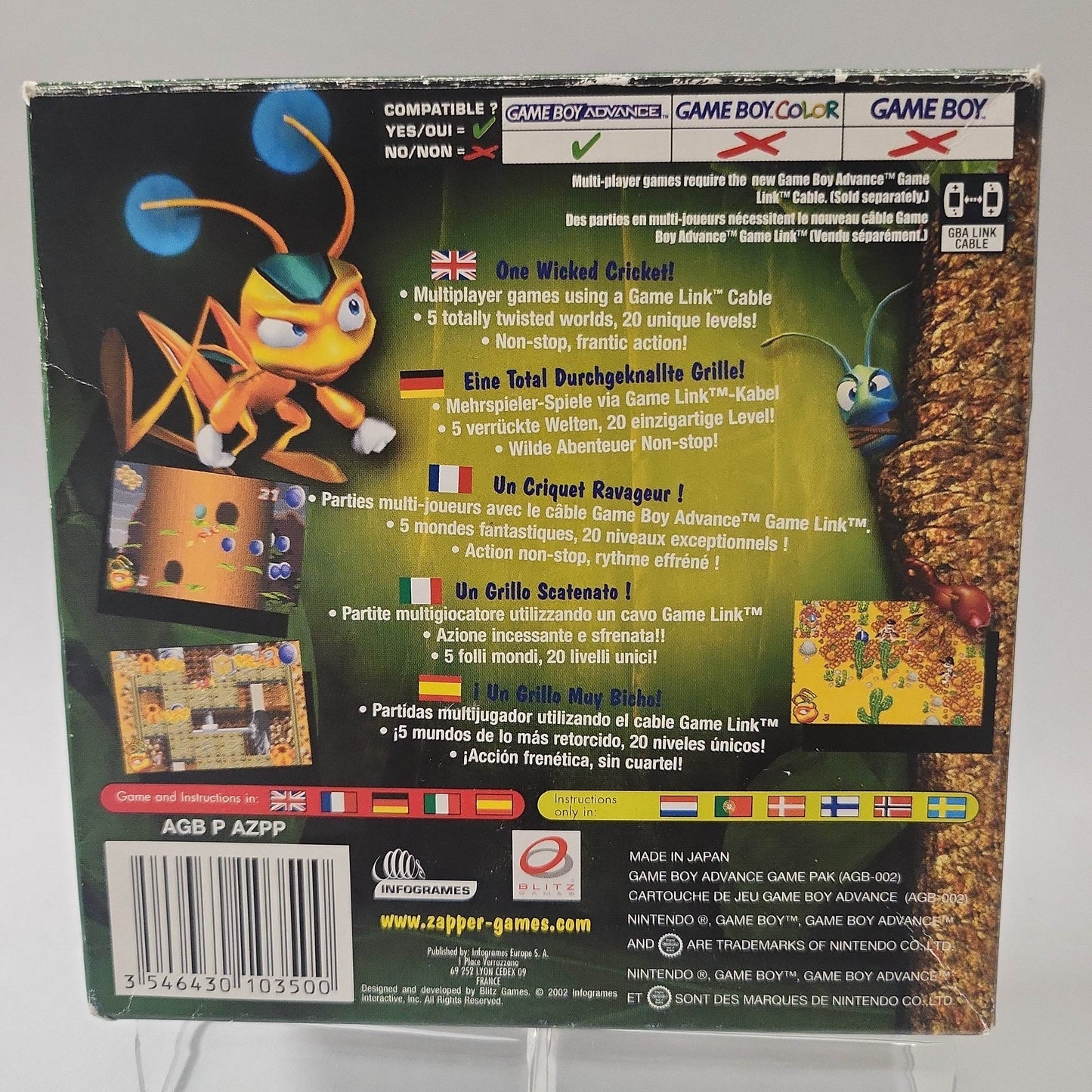 Zapper Boxed Game Boy Advance - Feniks Gameshop