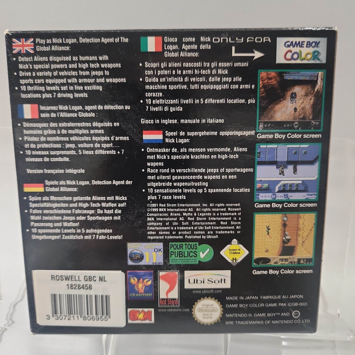 Roswell Conspiracies Aliens, Myths & Legends CIB Game Boy Color - Feniks Gameshop