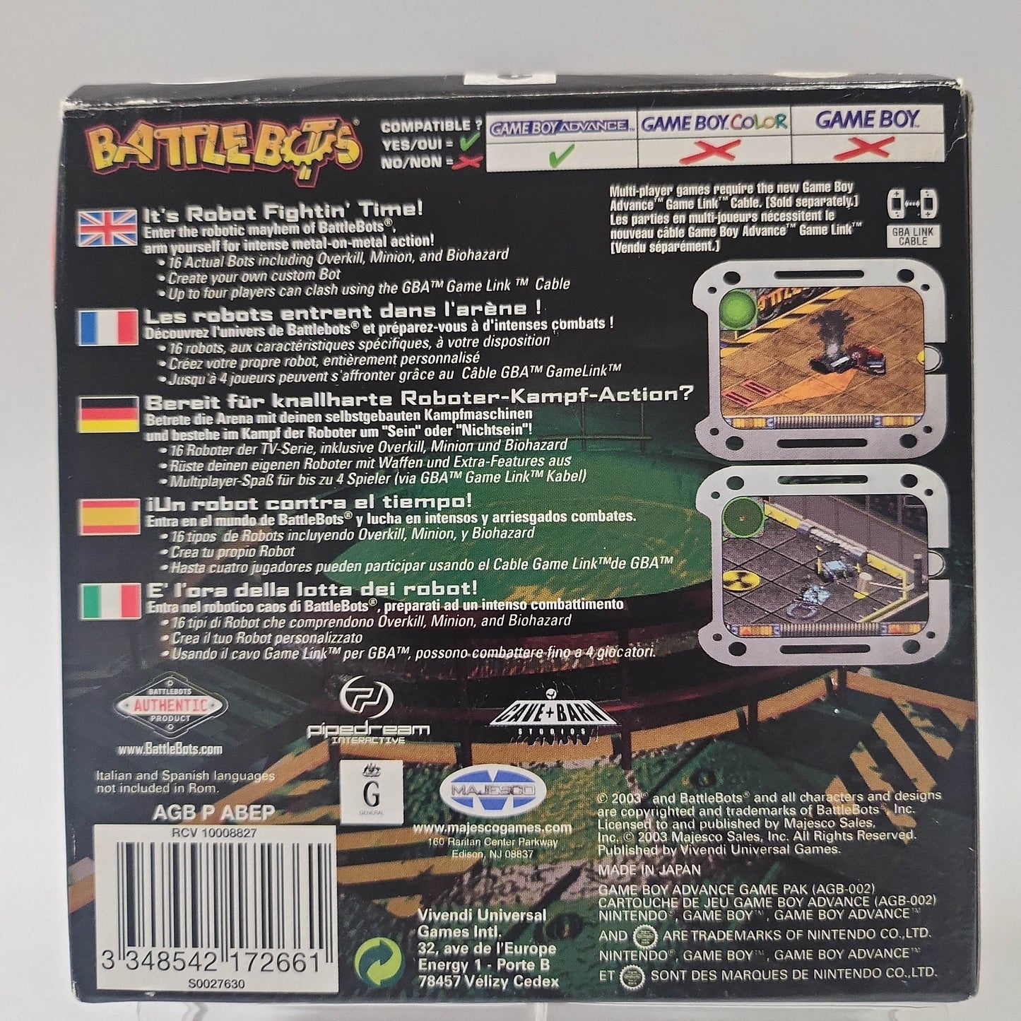 Battle Bots Beyond the Battlebox Boxed Game Boy Advance - Feniks Gameshop