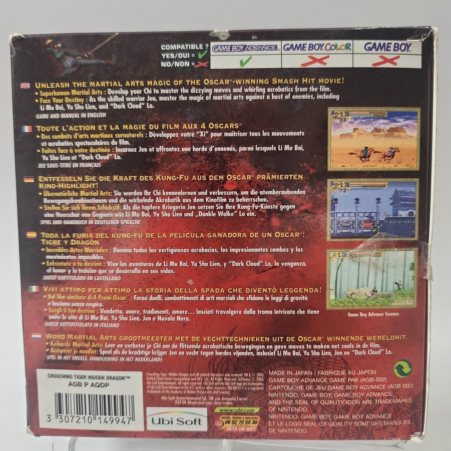 Crouching Tiger Hidden Dragon Boxed Game Boy Advance - Feniks Gameshop