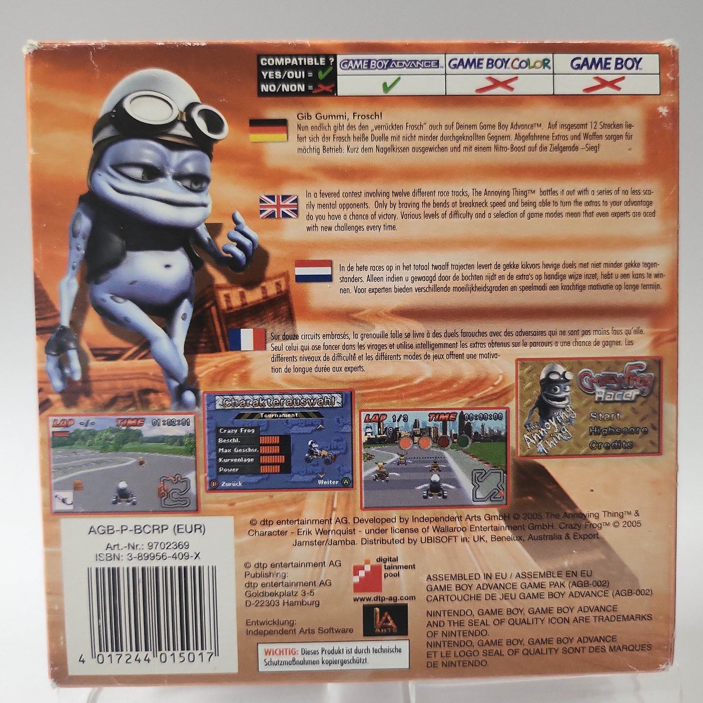 Crazy Frog Racer Boxed Game Boy Advance - Feniks Gameshop