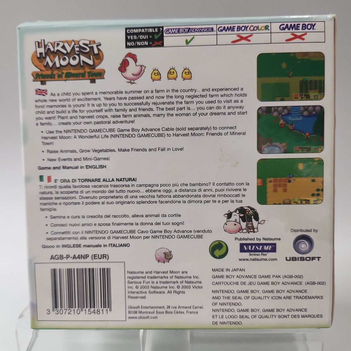 Harvest Moon Friends of Mineral Town Boxed Game Boy Advance - Feniks Gameshop