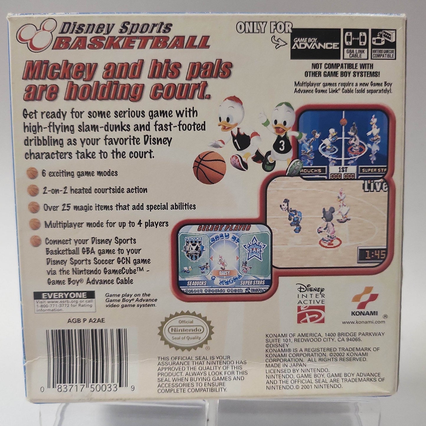 Disney Sports Basketball Boxed Game Boy Advance - Feniks Gameshop