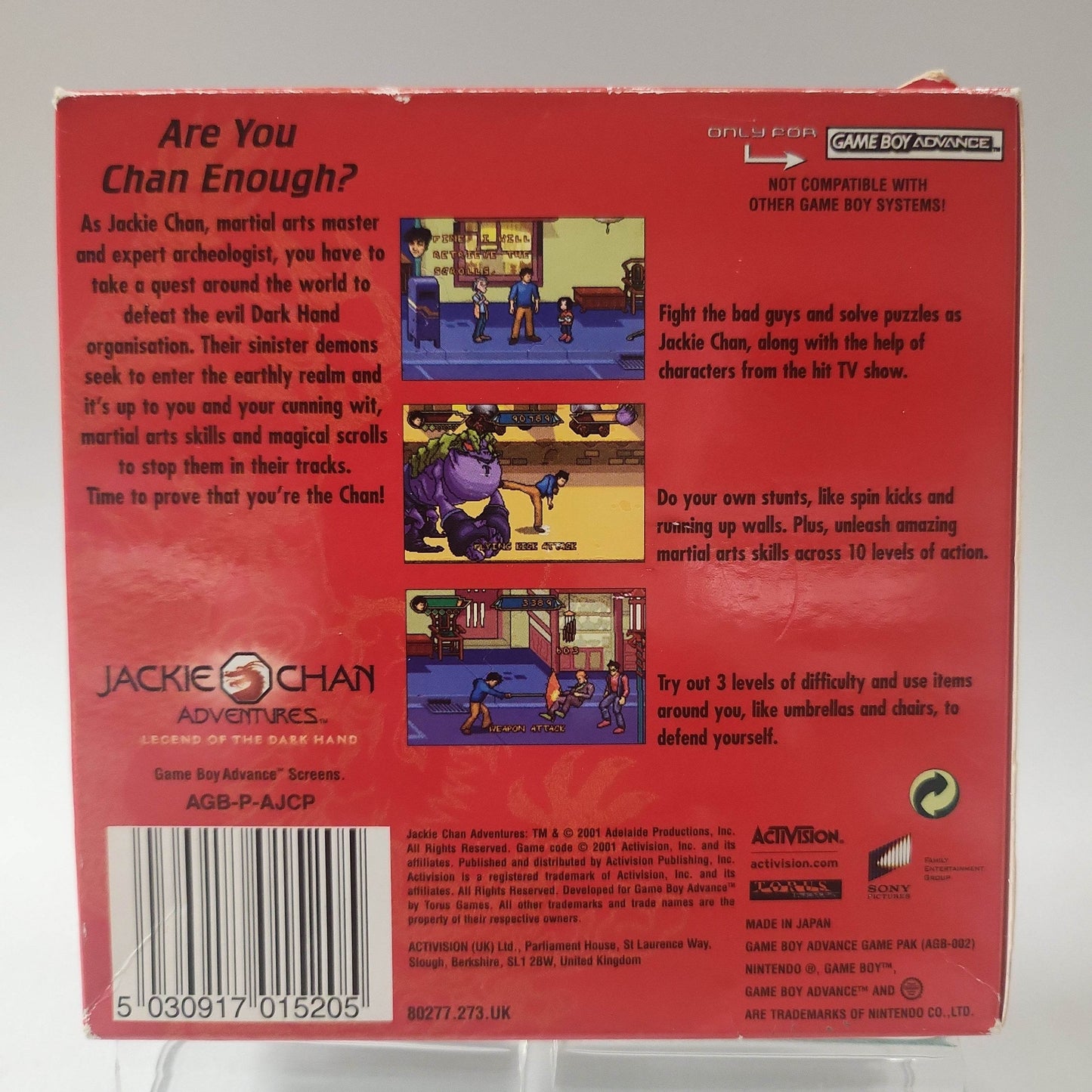 Jackie Chan Adventures Legend of the Dark Hand Boxed GBA - Feniks Gameshop