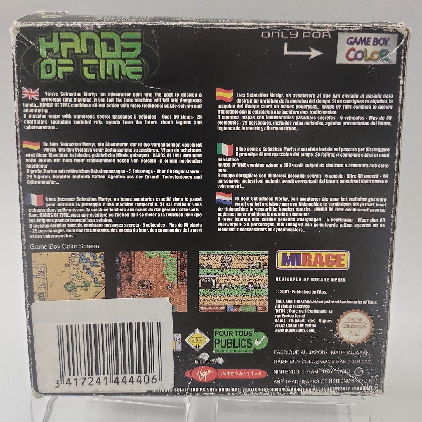 Hands of Time CIB Game Boy Color - Feniks Gameshop