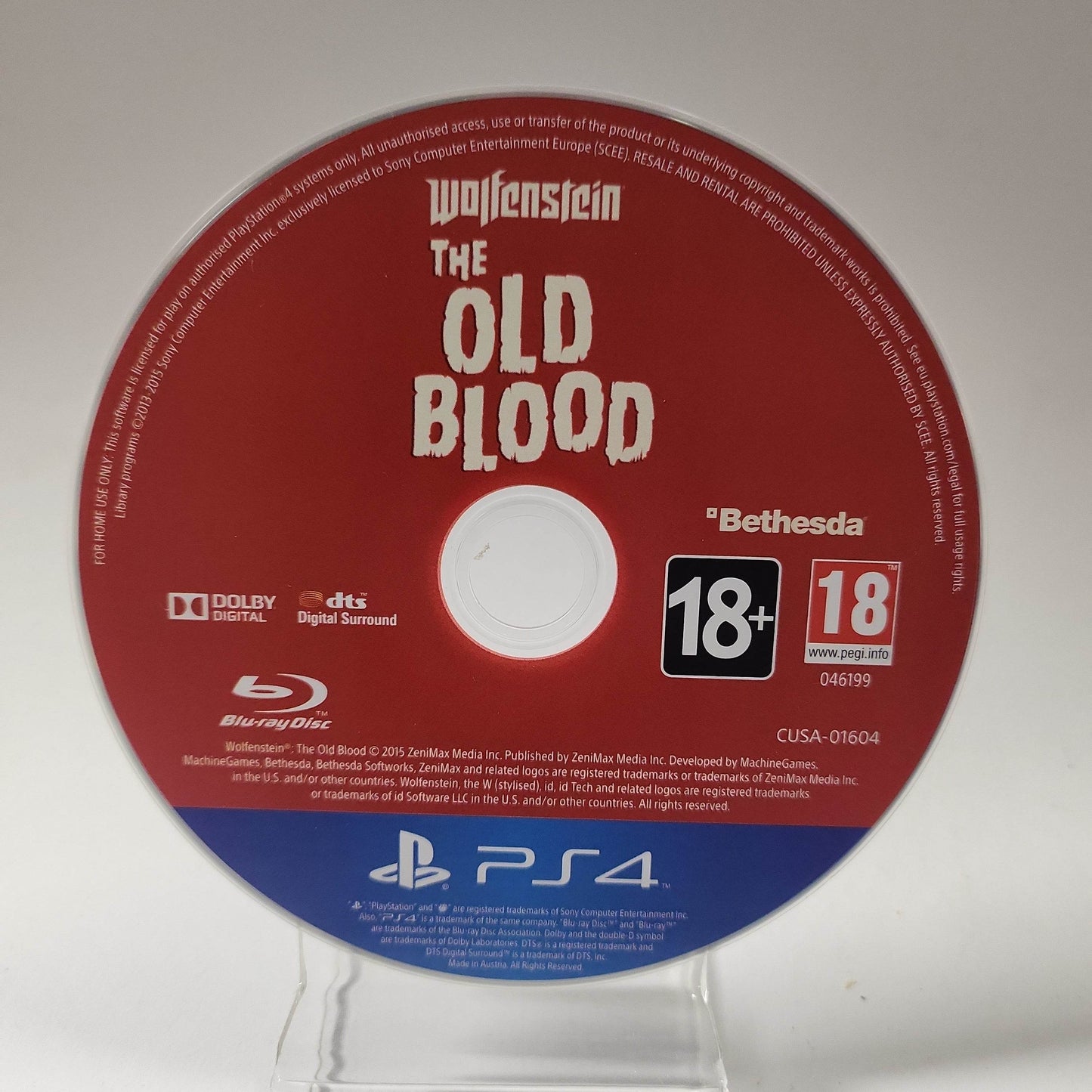 Wolfenstein the Old Blood (Disc Only) PlayStation 4 - Feniks Gameshop