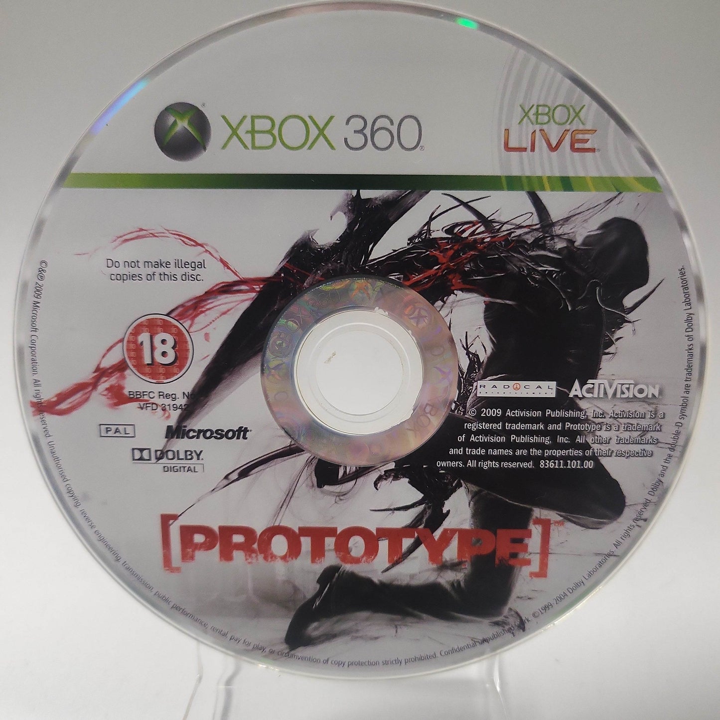 Prototype (Disc Only) Xbox 360 - Feniks Gameshop