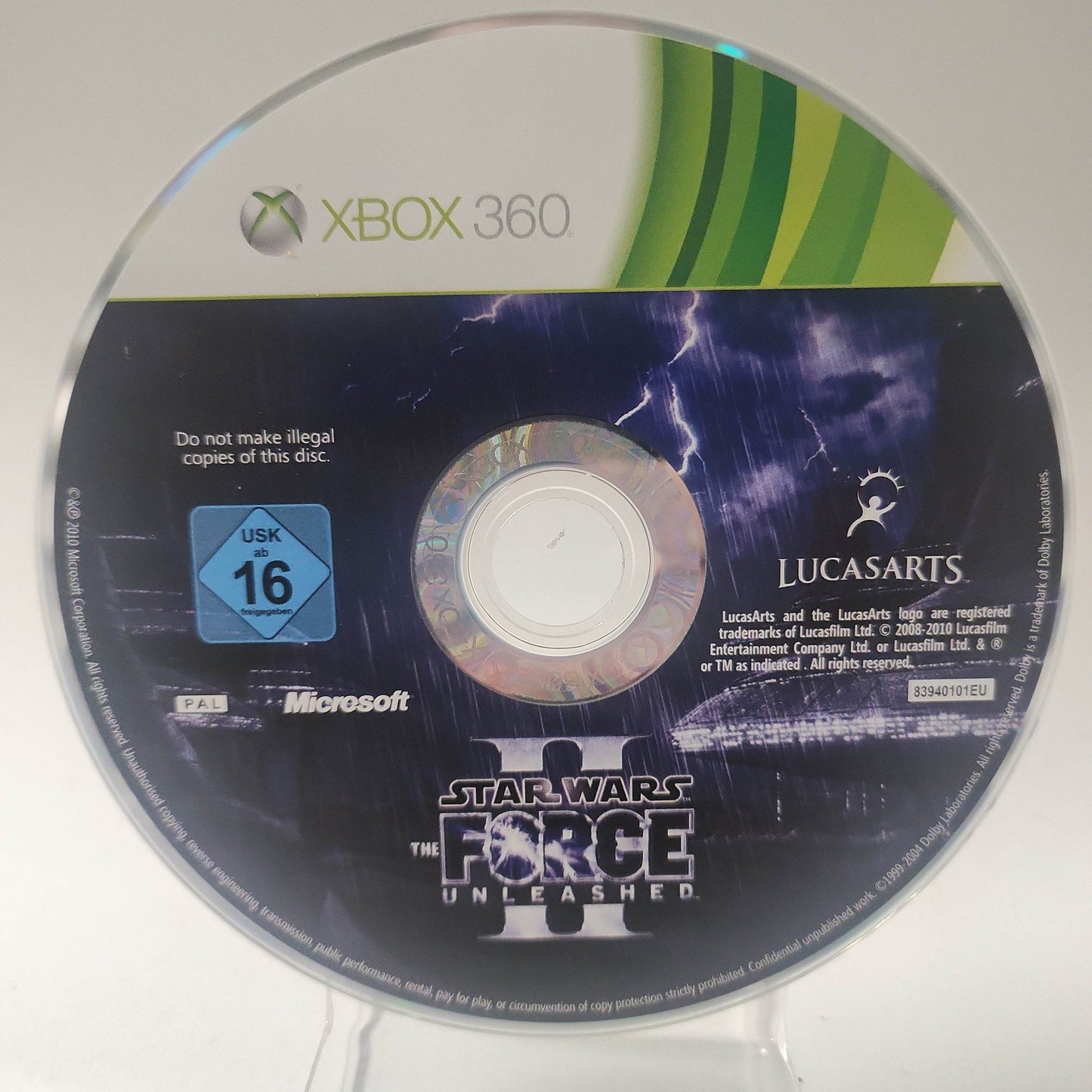 Star Wars the Force Unleashed II (Disc only) Xbox 360 - Feniks Gameshop