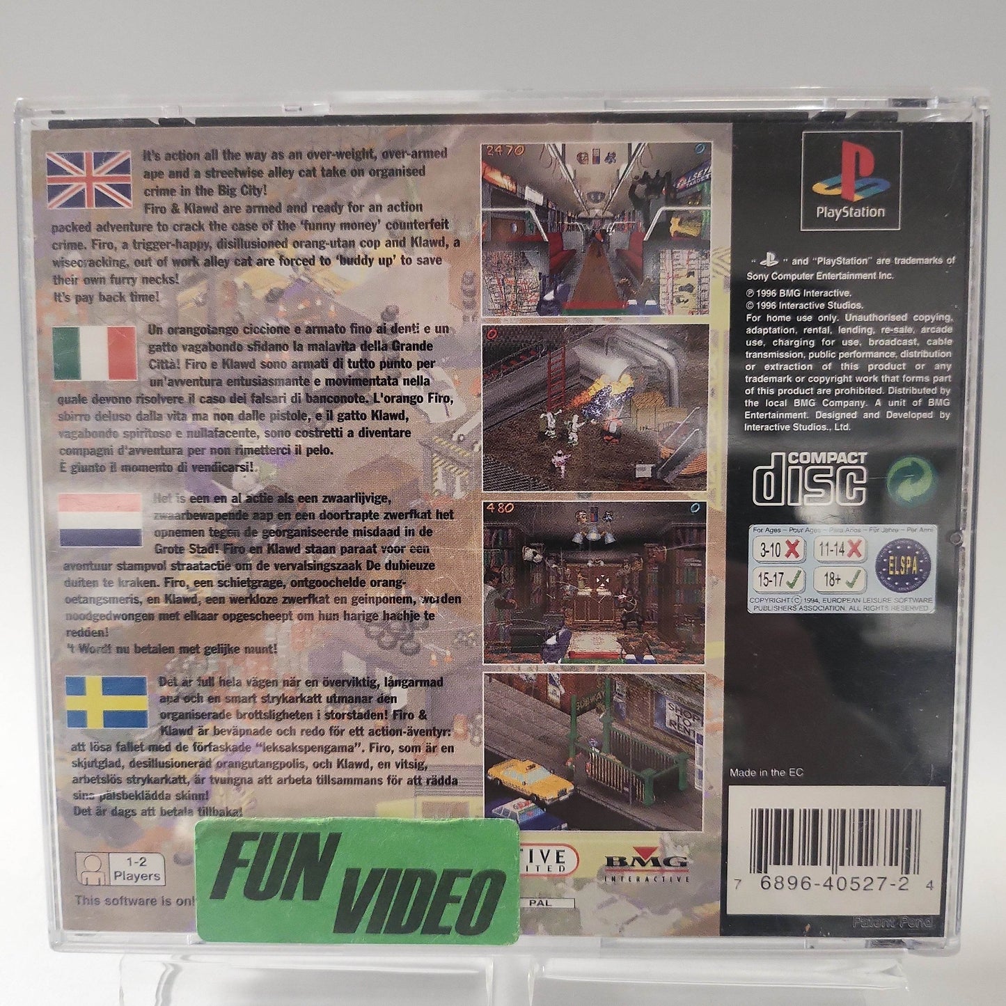 Firo & Klawd (No Book, No Frontcover) Playstation 1 - Feniks Gameshop