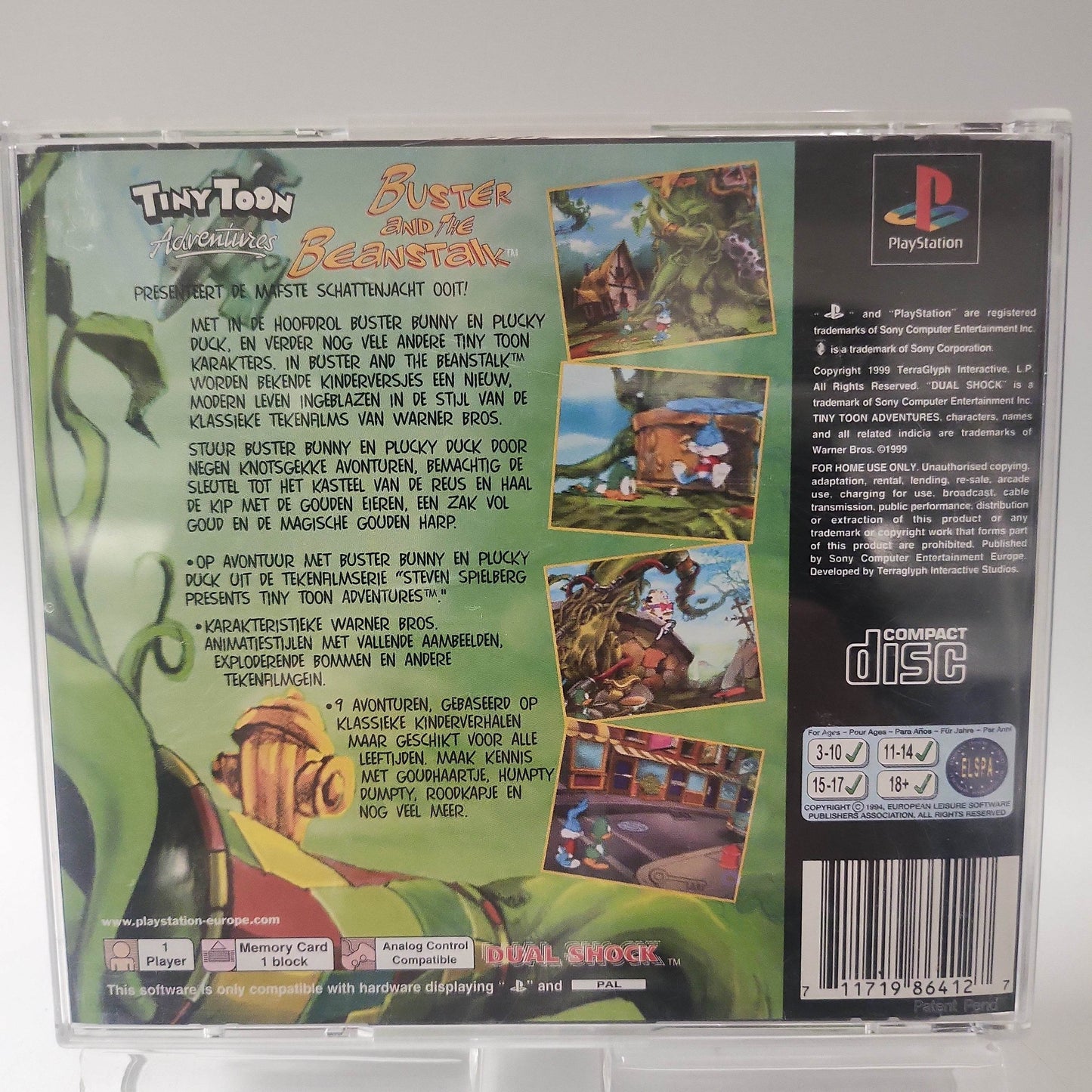 Tiny Toon Adventure Buster and the Beanstalk Playstation 1 - Feniks Gameshop