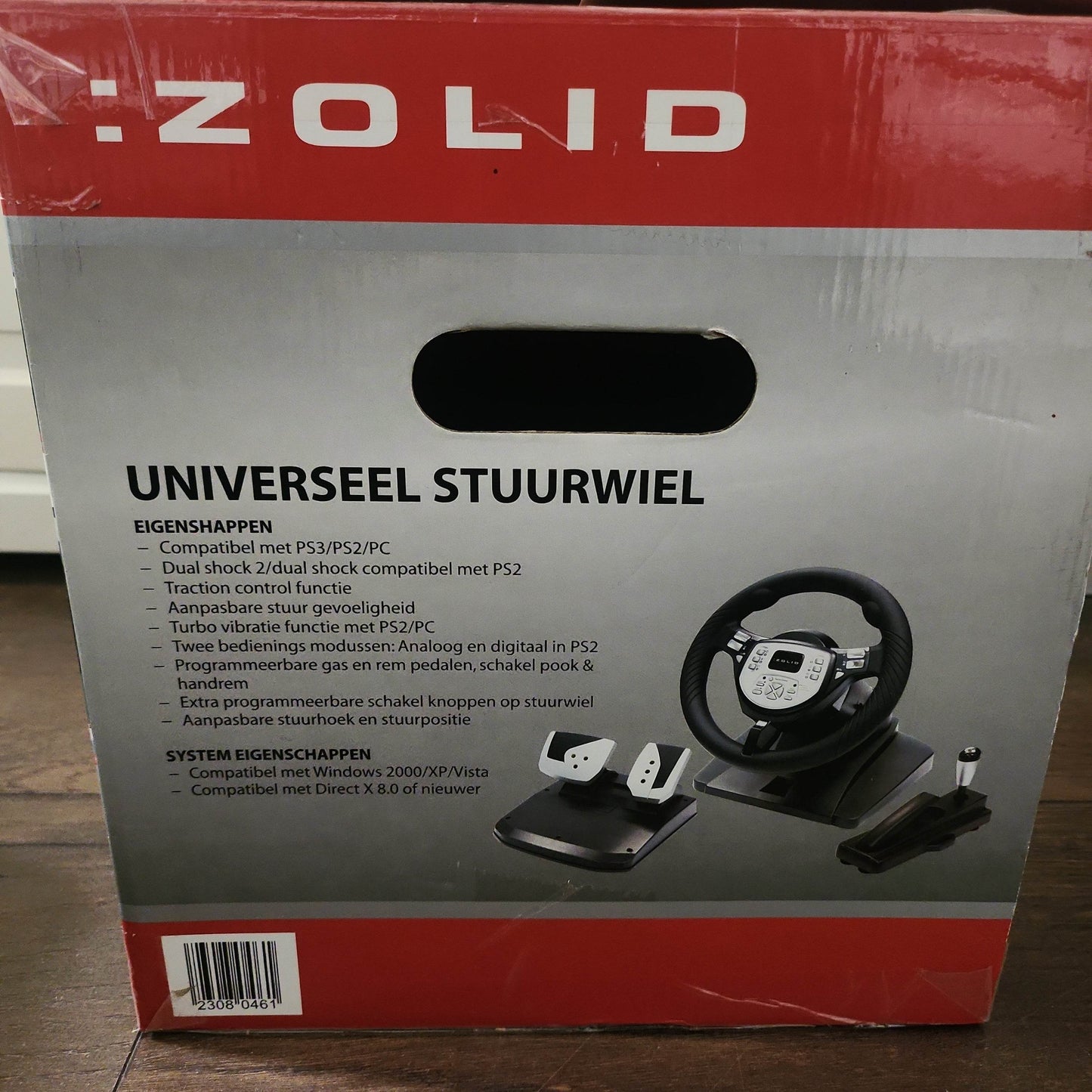 Zolid Universeel Stuurwiel Boxed PS3/ PS2/ PC - Feniks Gameshop