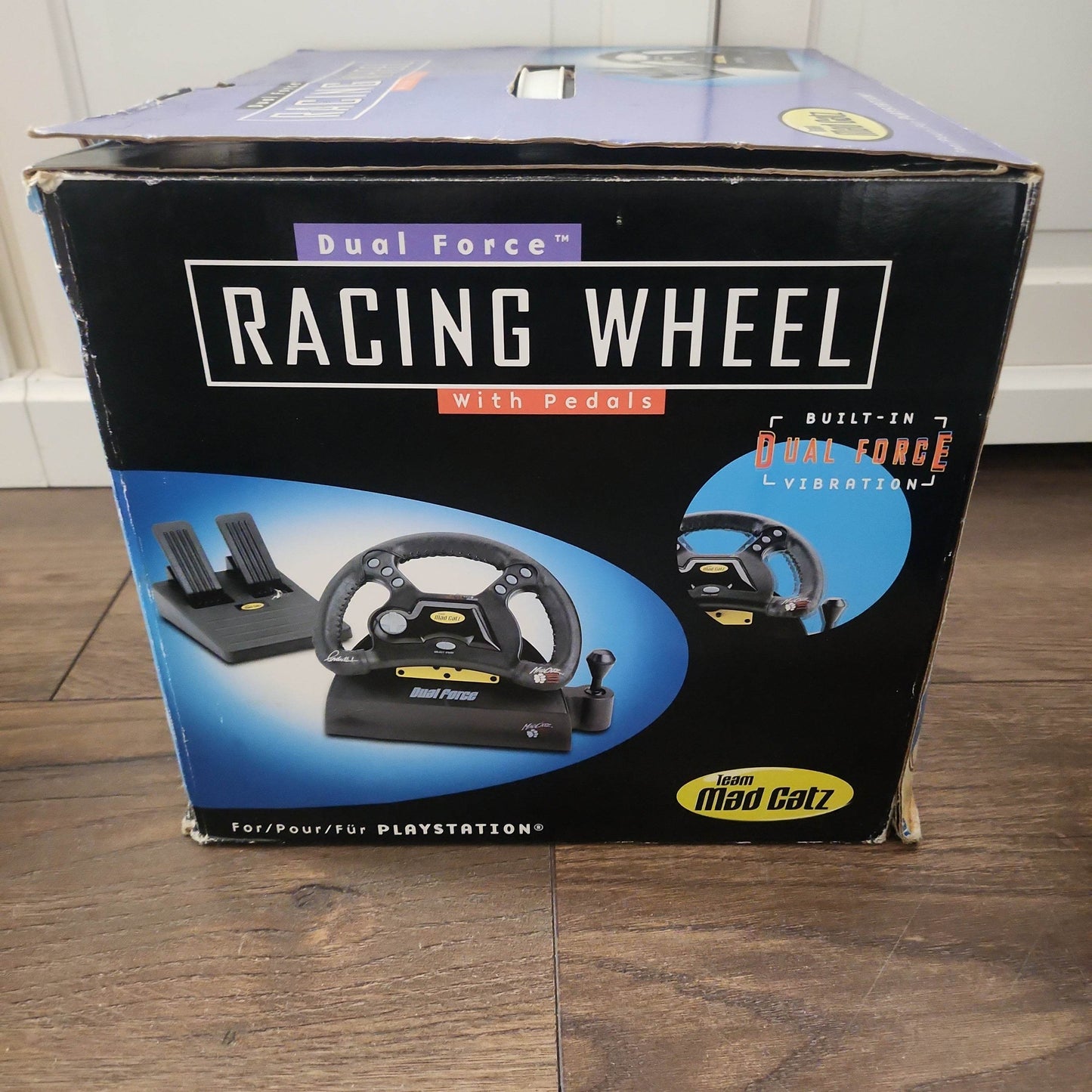 Mad Catz Dual Force Racing Wheel Boxed PS1 - Feniks Gameshop