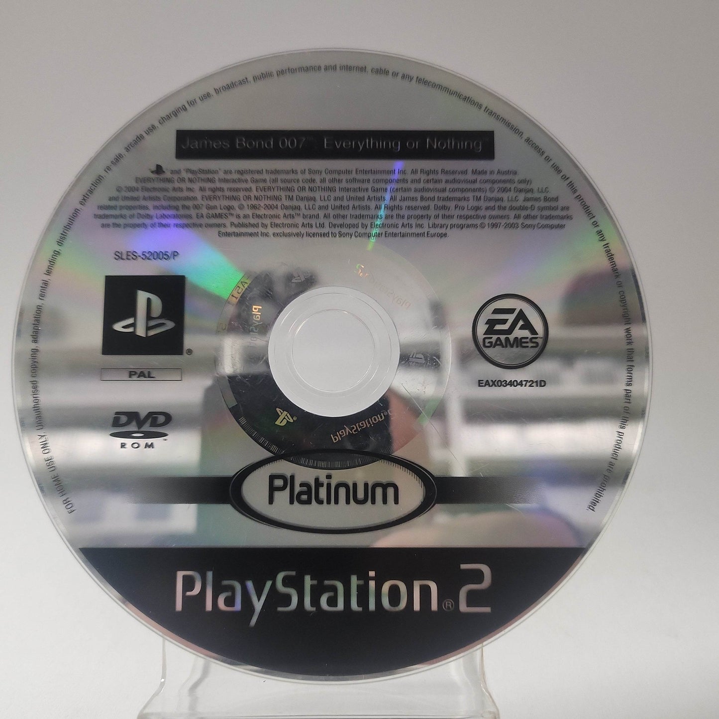 James Bond 007 Everything or Nothing Platinum (Disc Only) PlayStation 2 - Feniks Gameshop