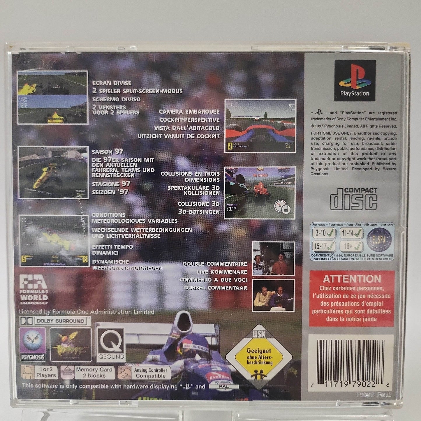 Formula 1 '97 Platinum Playstation 1 - Feniks Gameshop