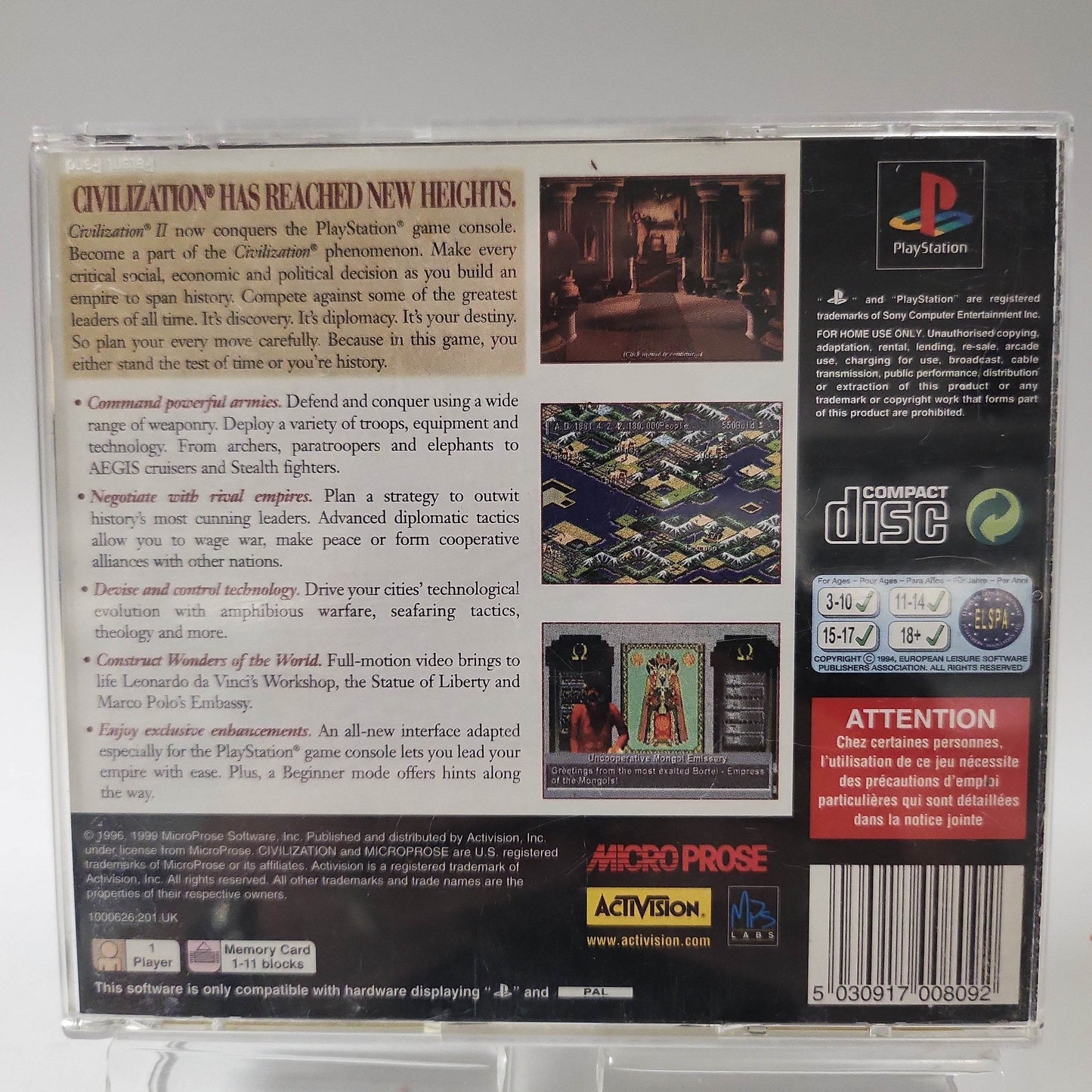 Civilization II Playstation 1 - Feniks Gameshop