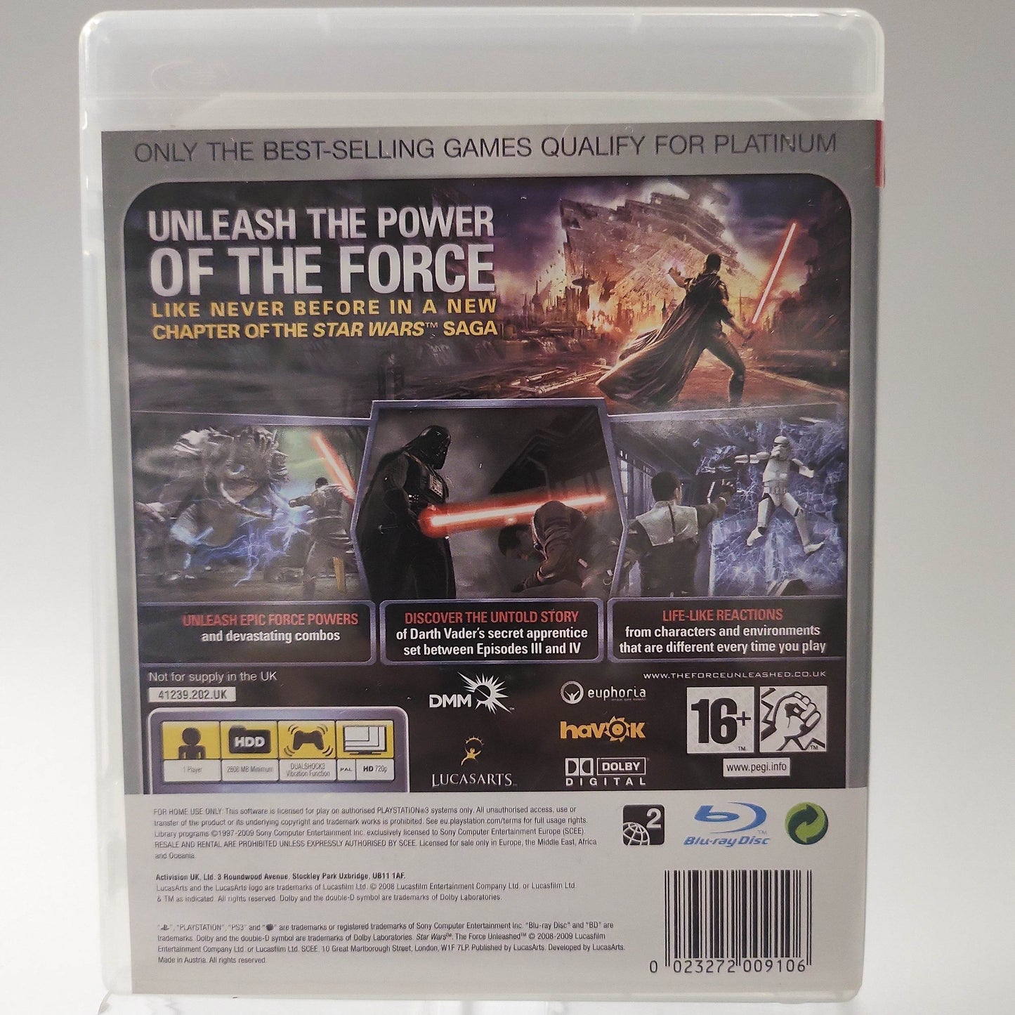 Star Wars the Force Unleashed Platinum Playstation 3 - Feniks Gameshop