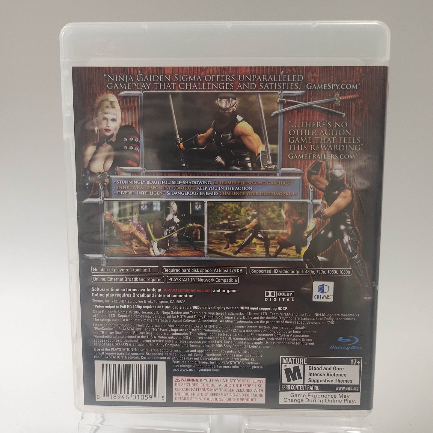 Ninja Gaiden Sigma American Edition Playstation 3 - Feniks Gameshop