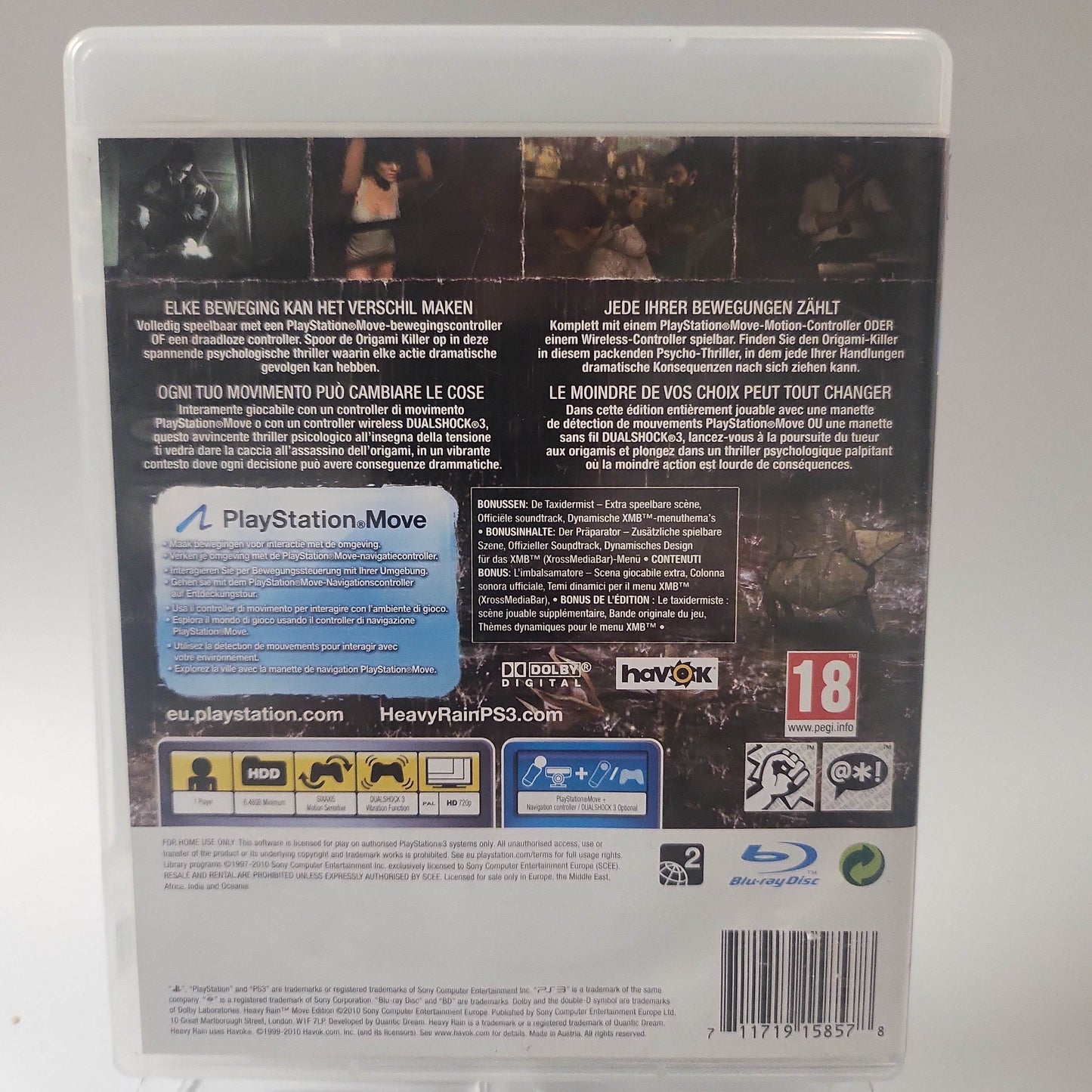 Heavy Rain Move Edition Playstation 3 - Feniks Gameshop