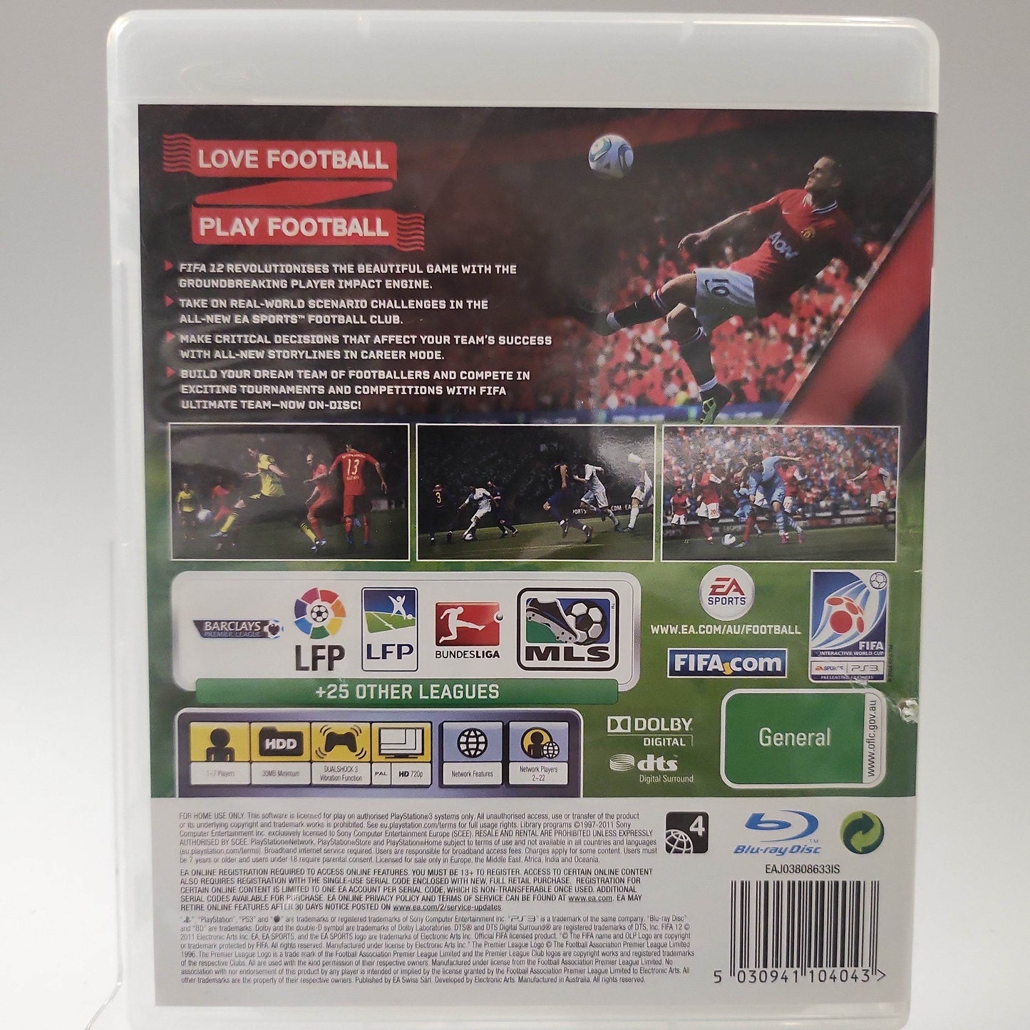 FIFA 12 Austalian Cover Playstation 3 - Feniks Gameshop
