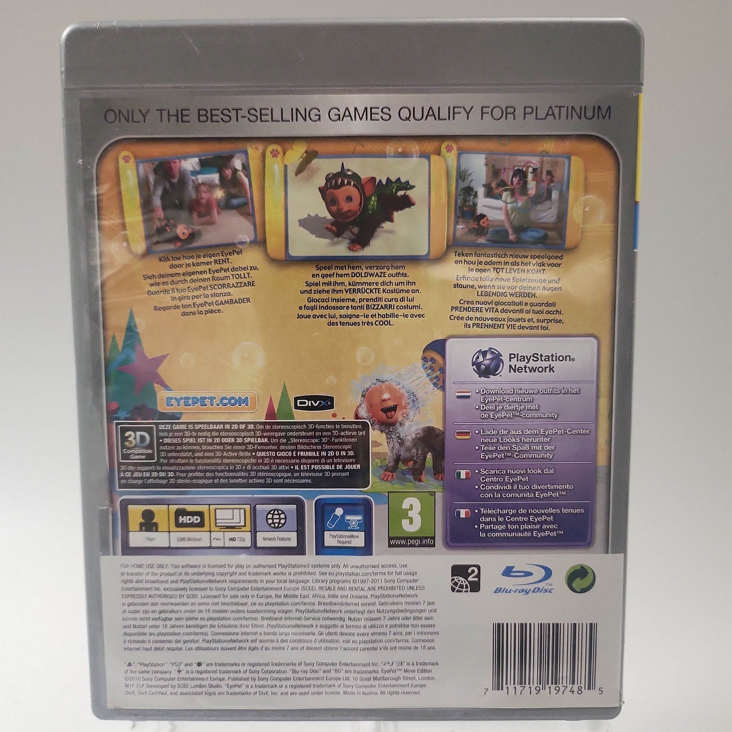 EyePet Move Edition Platinum Playstation 3 - Feniks Gameshop