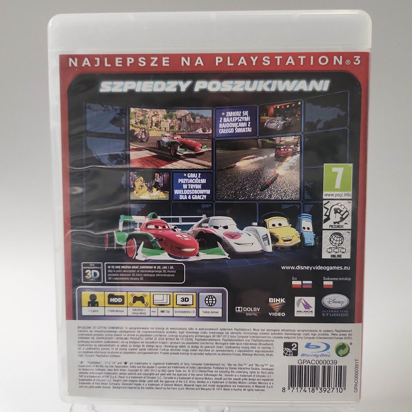 Disney Pixar Auta 2 Essentials Playstation 3 - Feniks Gameshop