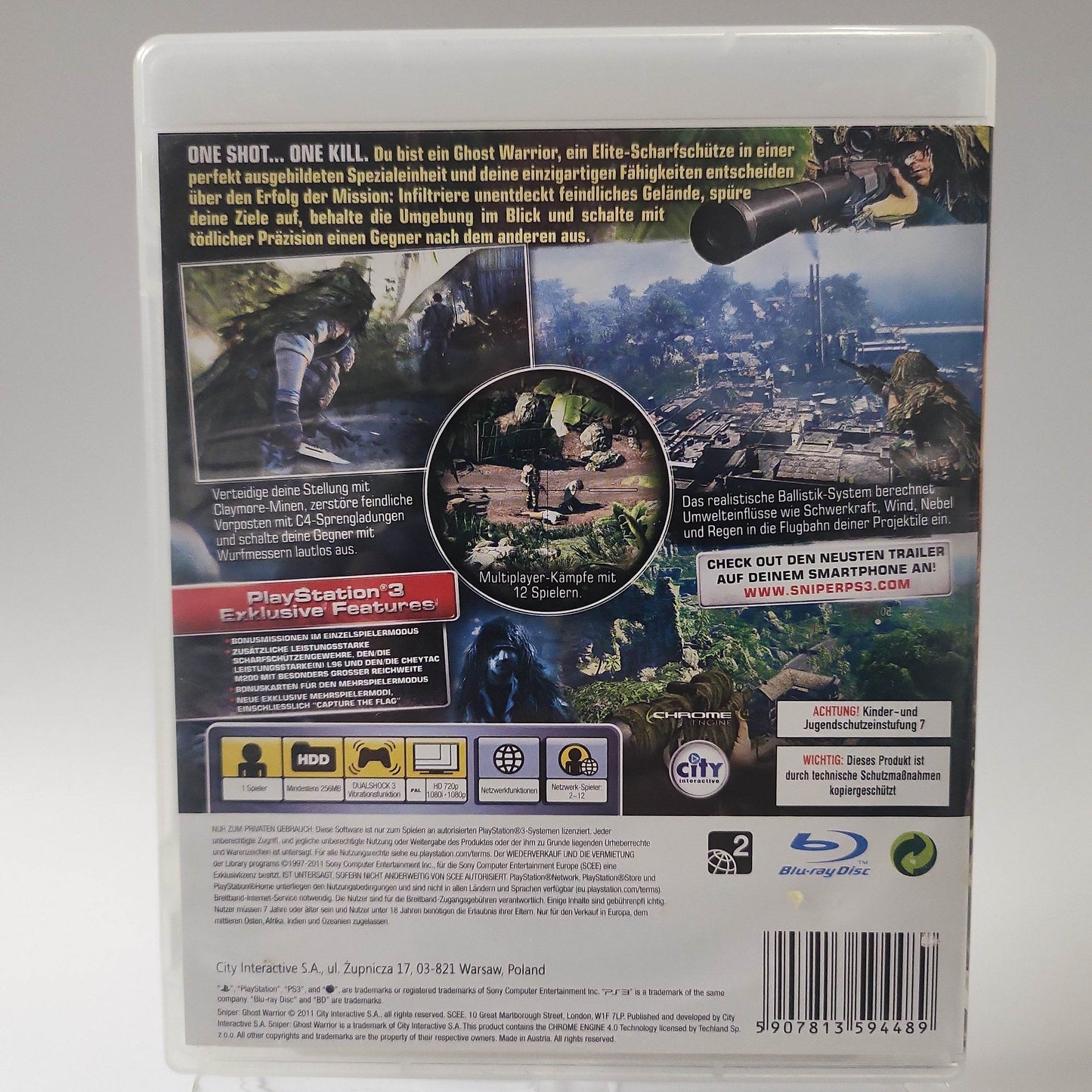 Sniper Ghost Warrior 100% Uncut Playstation 3 - Feniks Gameshop