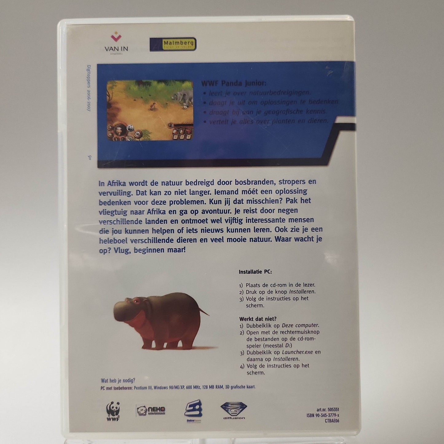 WWF Panda Junior Op Avontuur in Afrika (No Book) PC - Feniks Gameshop