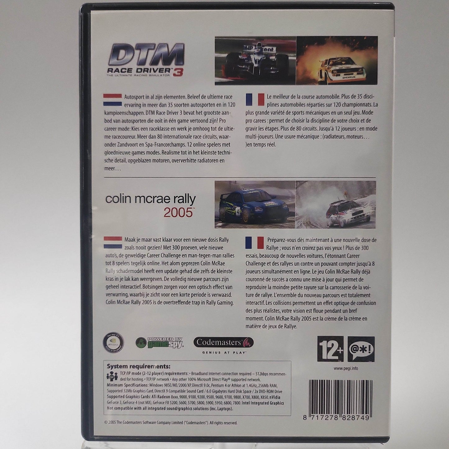 DTM Race Driver 3 + Colin McRae Rally 2005 (No Book) PC - Feniks Gameshop