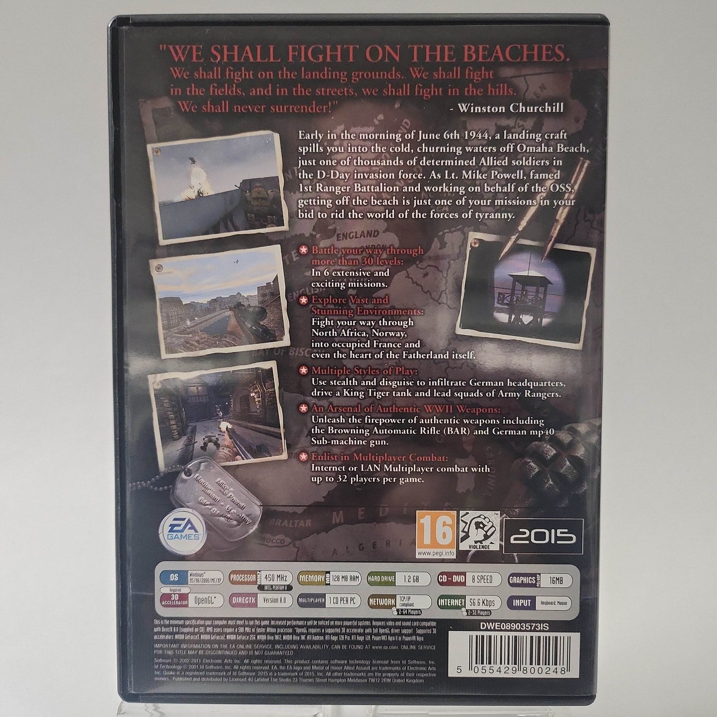 Medal of Honor Allied Assault (No Book) PC - Feniks Gameshop