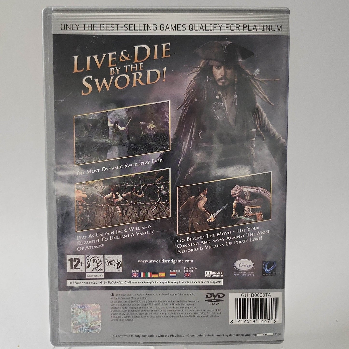 Disney Pirates of the Carribbean At World's End Platinum PS2 - Feniks Gameshop