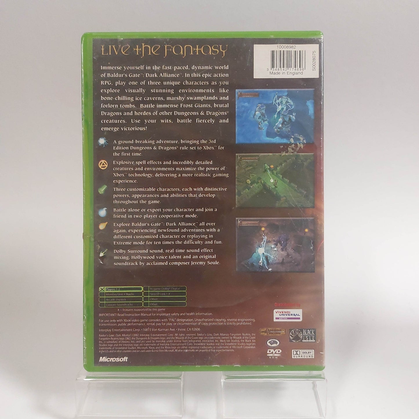Baldur's Gate Dark Alliance Xbox Original - Feniks Gameshop