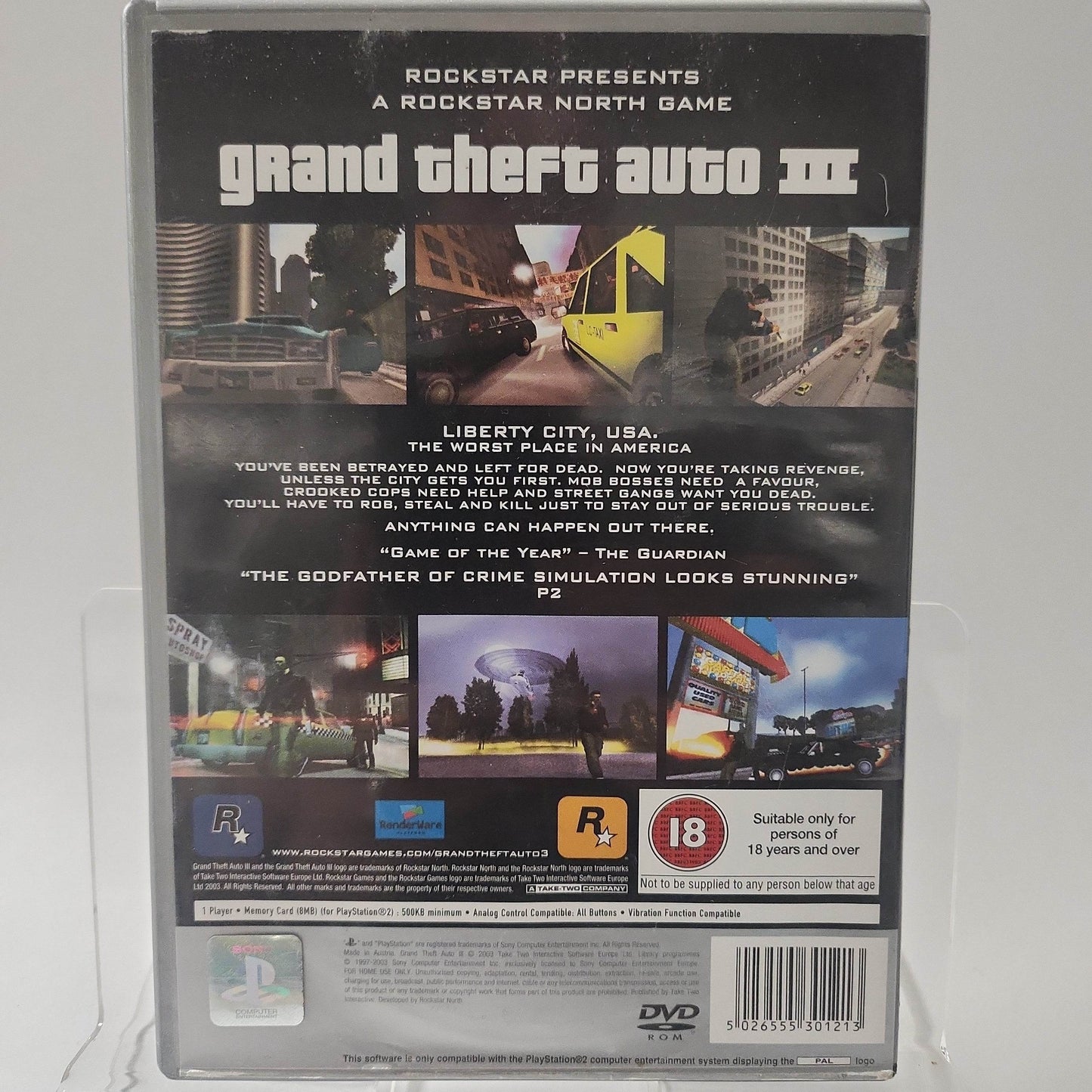 Grand Theft Auto III Platinum (No Map) Playstation 2 - Feniks Gameshop