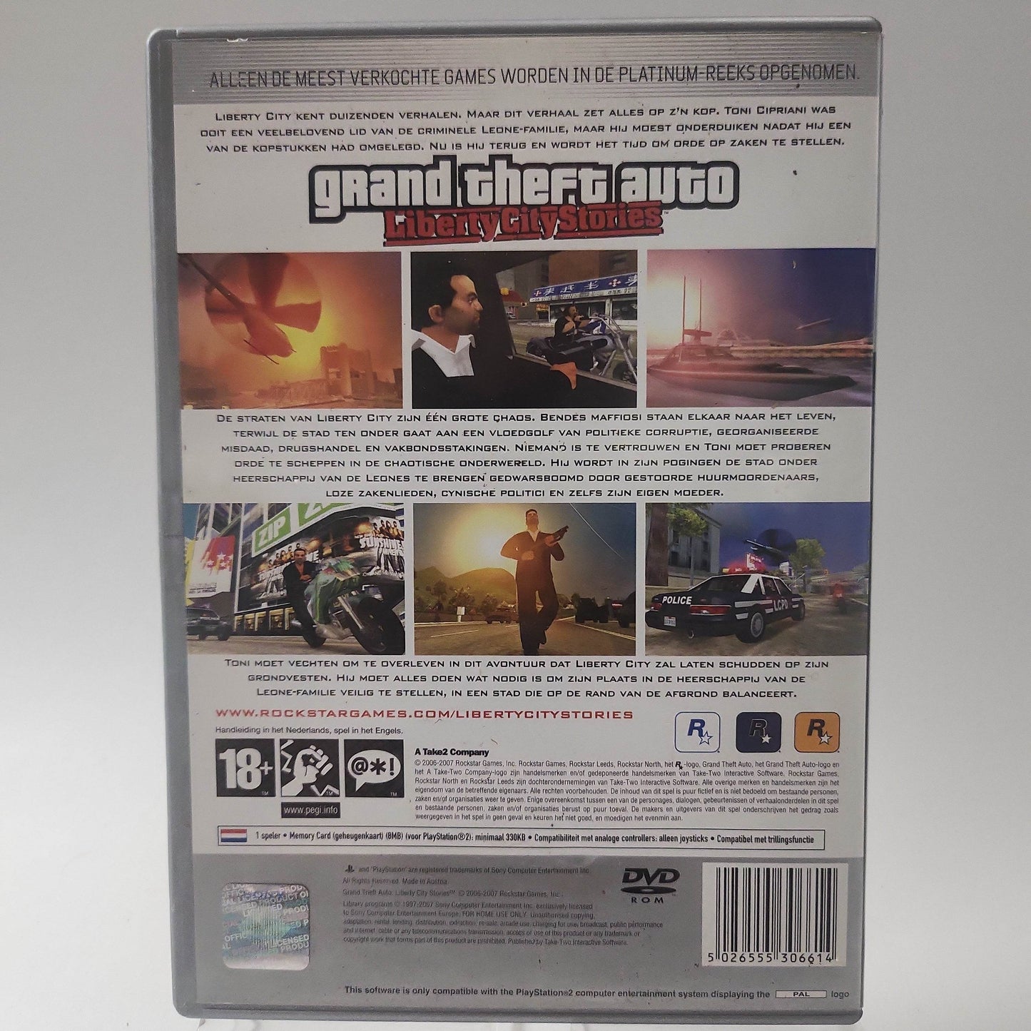 Grand Theft Auto Liberty City Stories Platinum PS2 - Feniks Gameshop