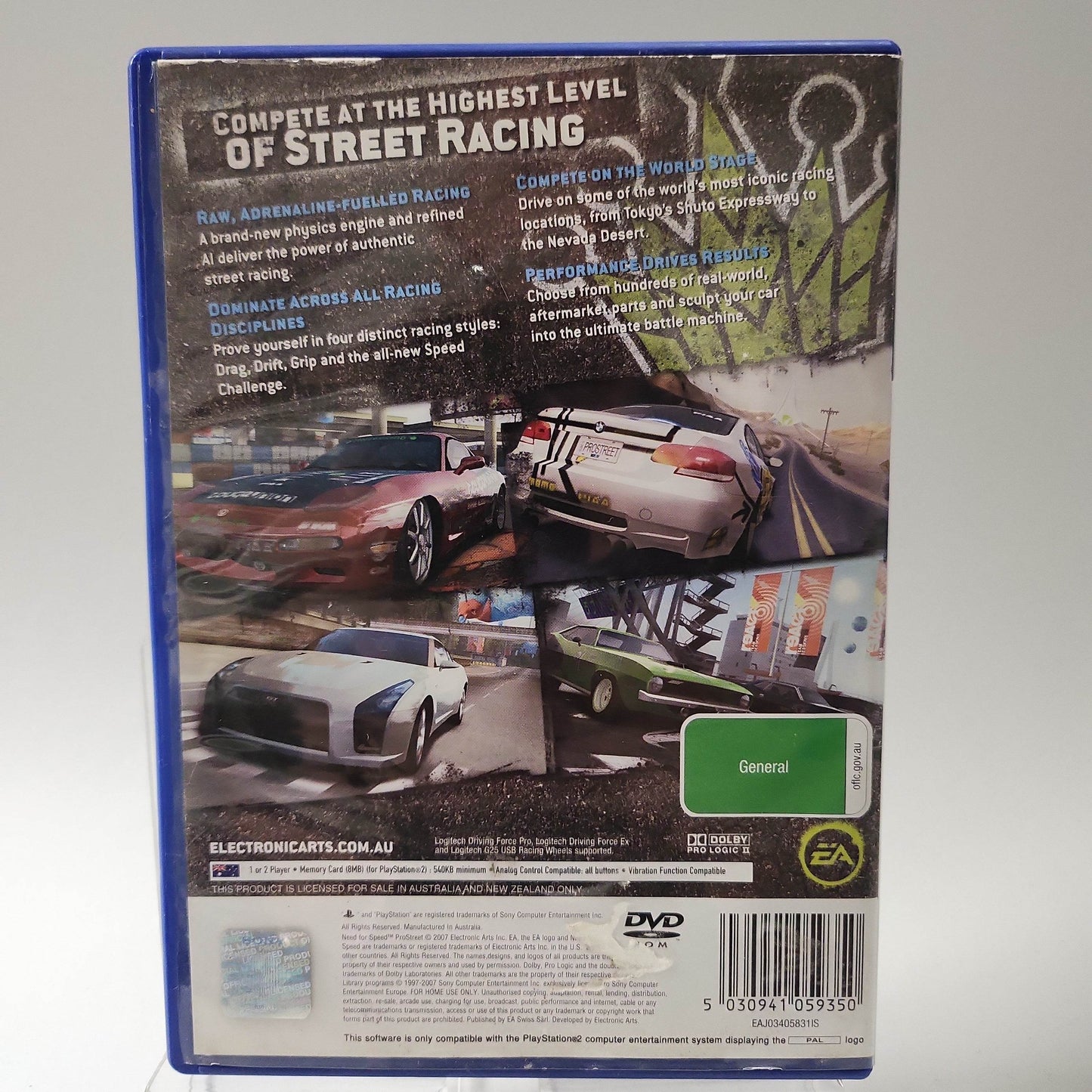 Need for Speed Prostreet Australian Cover (No Book) PS2 - Feniks Gameshop