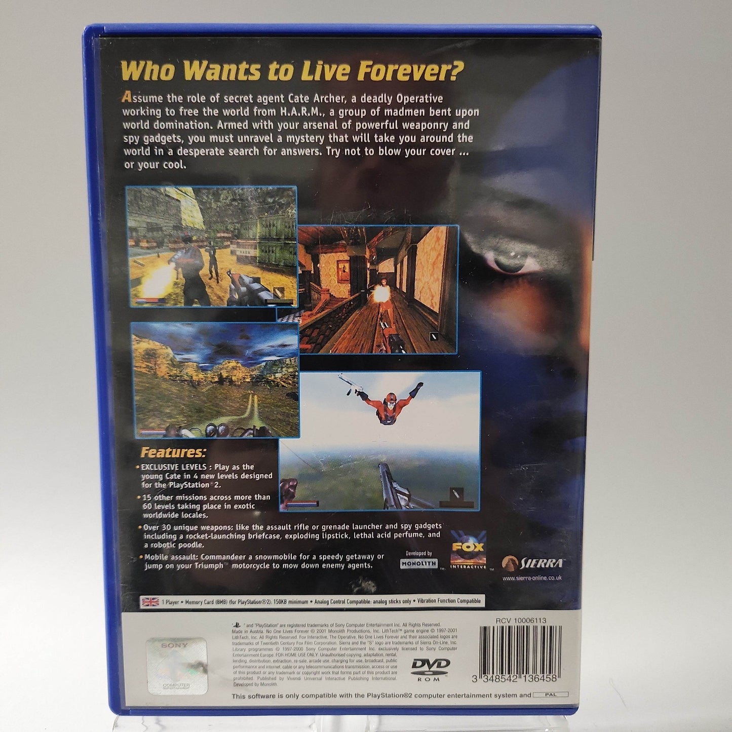 Operative No One Lives Forever Playstation 2 - Feniks Gameshop