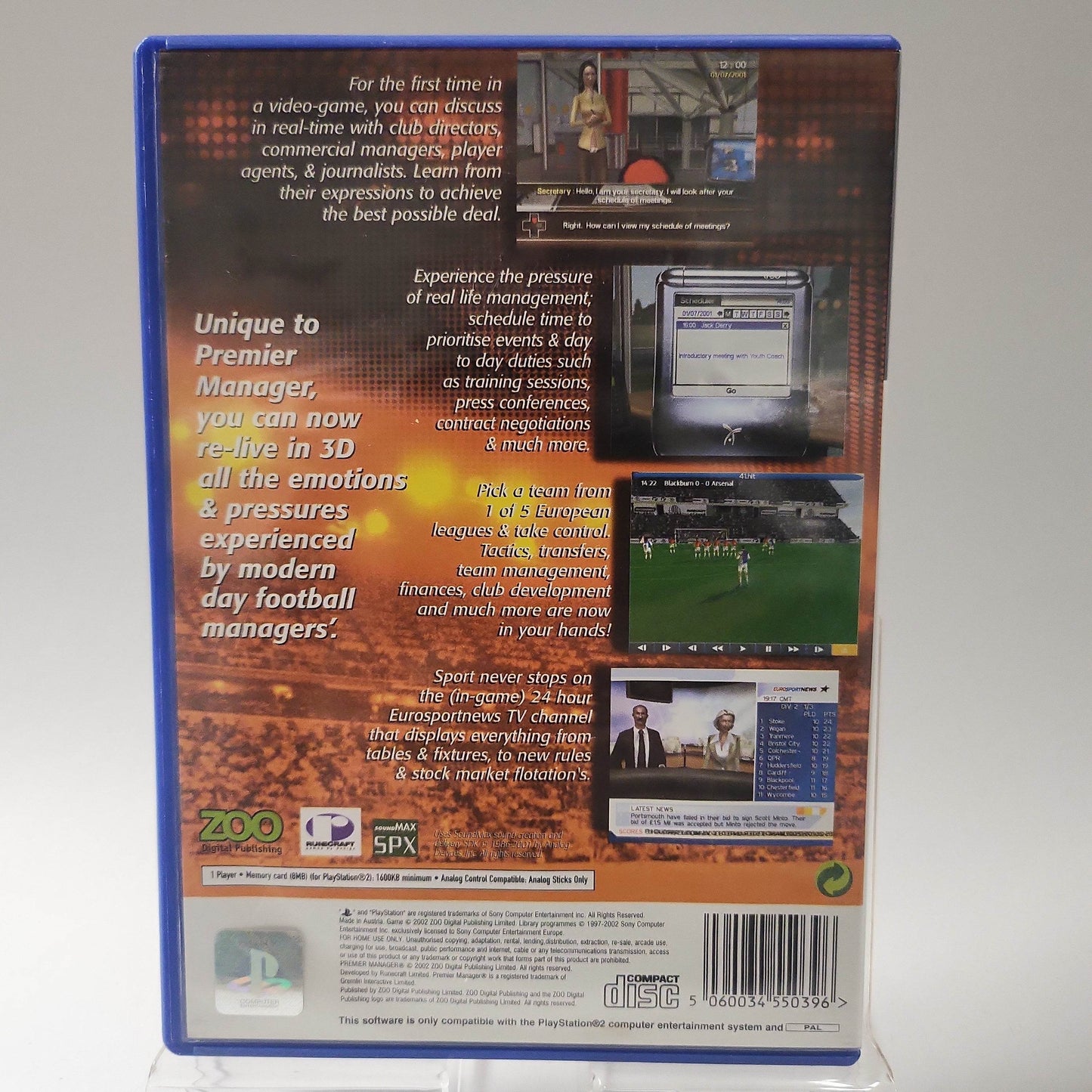 Premier Manager 2002/2003 Playstation 2 - Feniks Gameshop