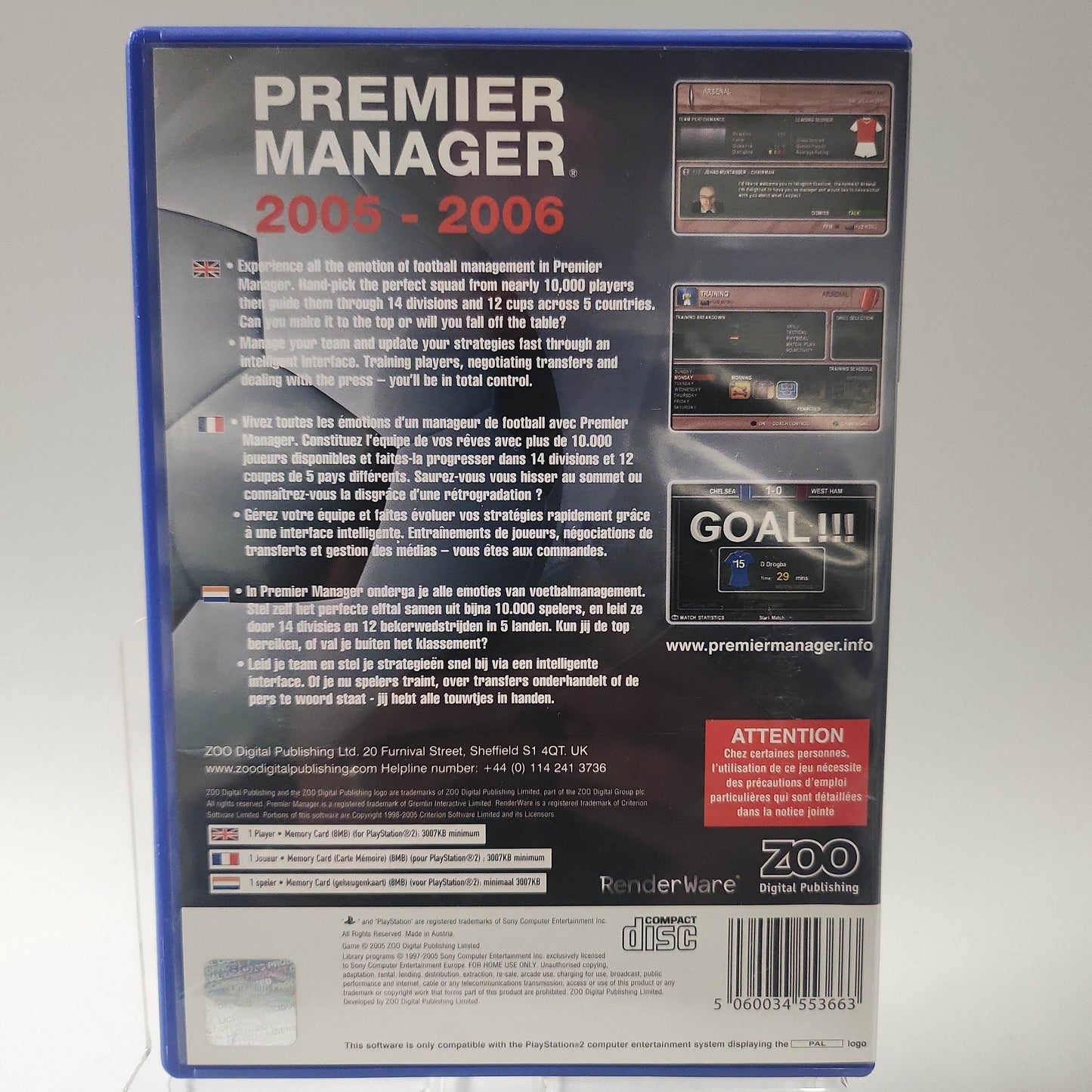 Premier Manager 2005-2006 Playstation 2 - Feniks Gameshop