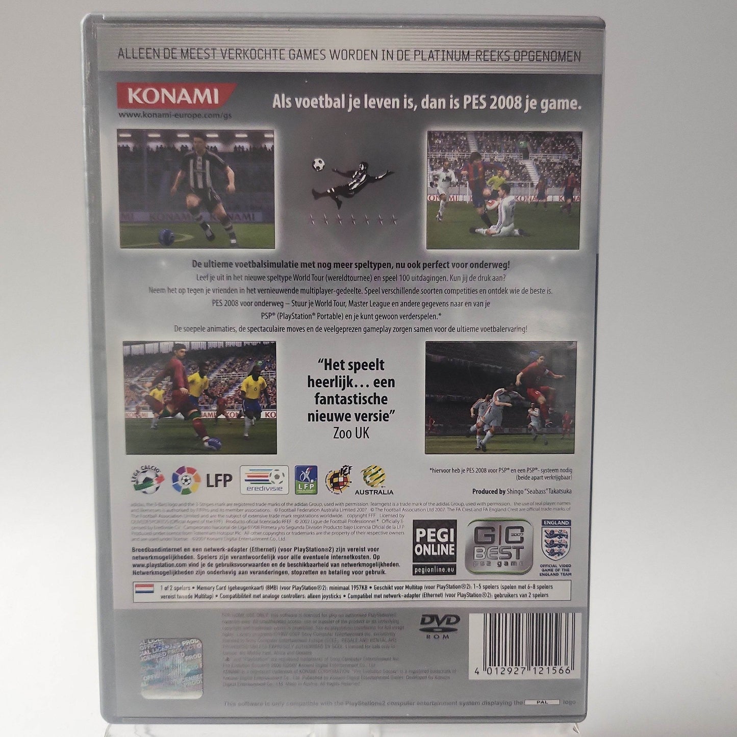 Pro Evolution Soccer 2008 Platinum Edition Playstation 2 - Feniks Gameshop