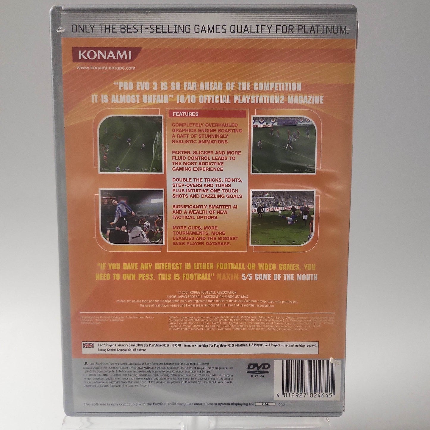 Pro Evolution Soccer 3 Platinum Edition Playstation 2 - Feniks Gameshop