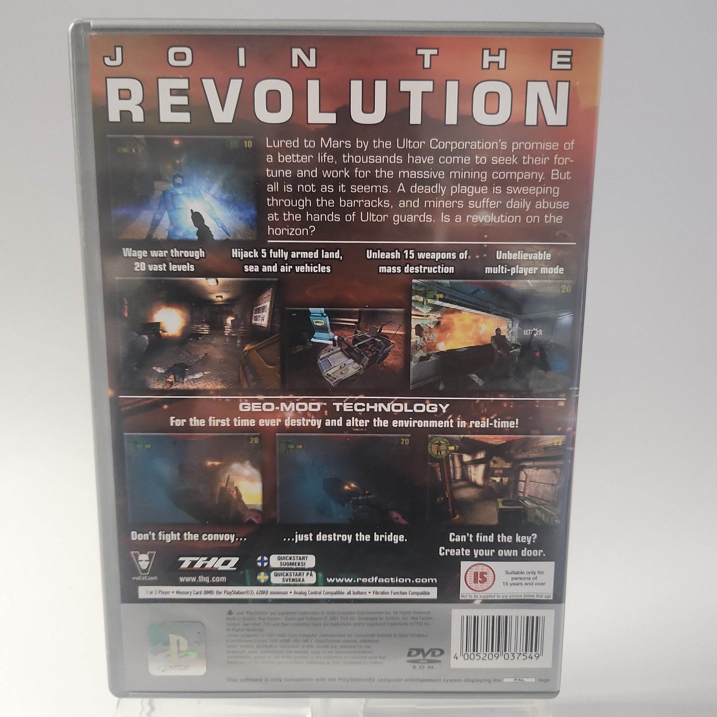 Red Faction Platinum Edition (No Book) Playstation 2 - Feniks Gameshop