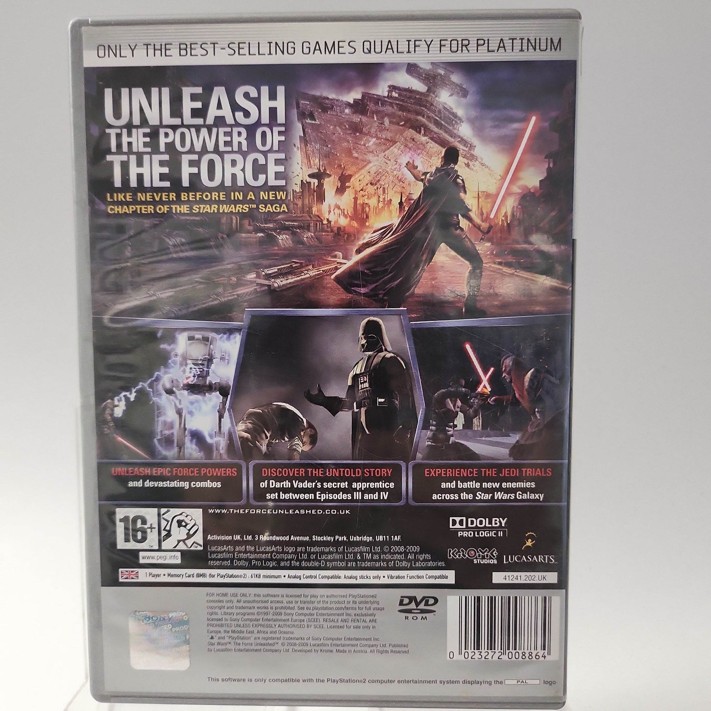Star Wars: the Force Unleashed Platinum PS2 - Feniks Gameshop