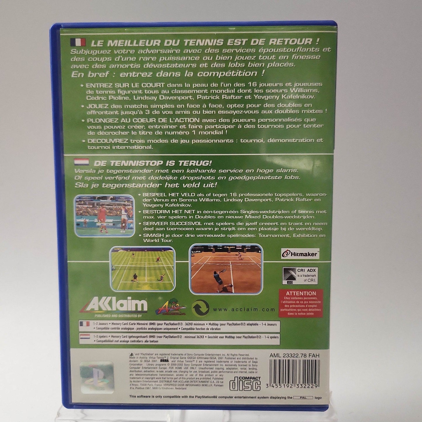 Virtua Tennis 2 Playstation 2 - Feniks Gameshop