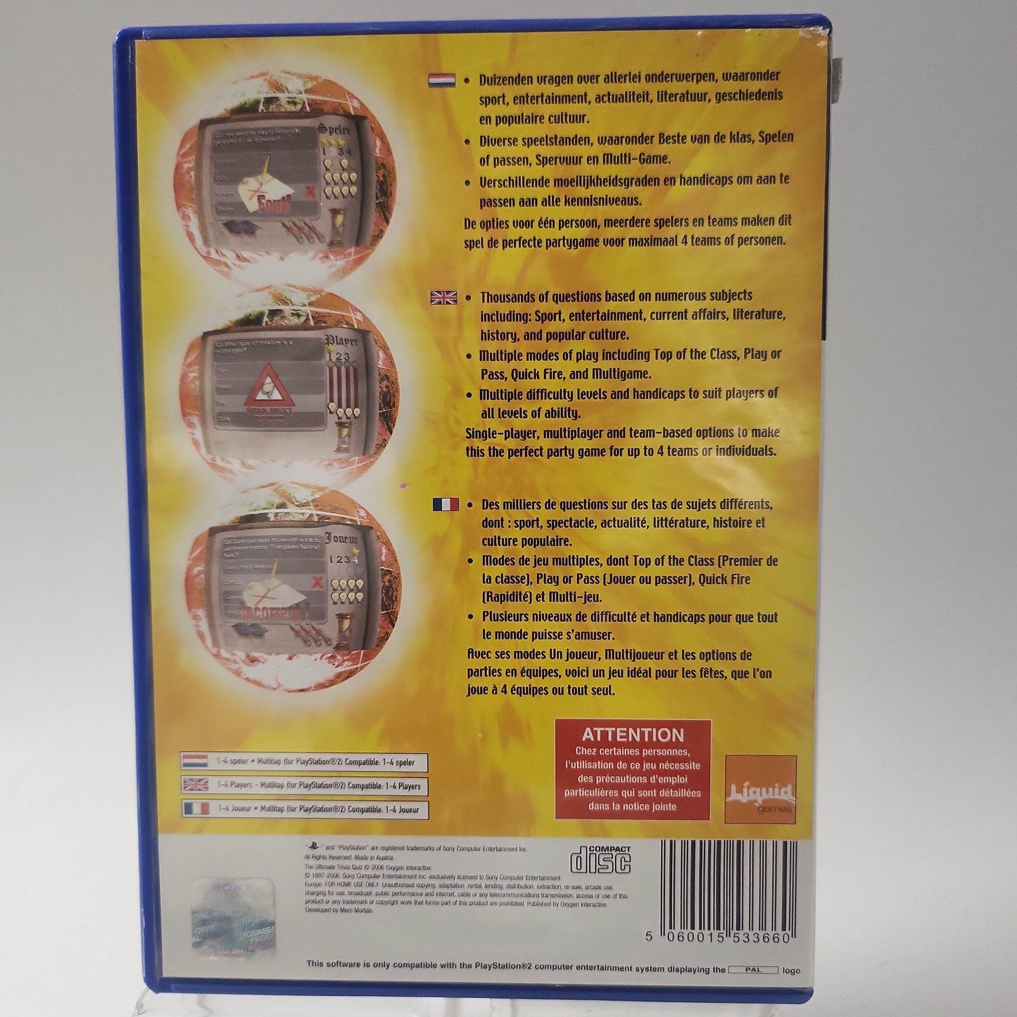 Ultimate Trivia Quiz Playstation 2 - Feniks Gameshop