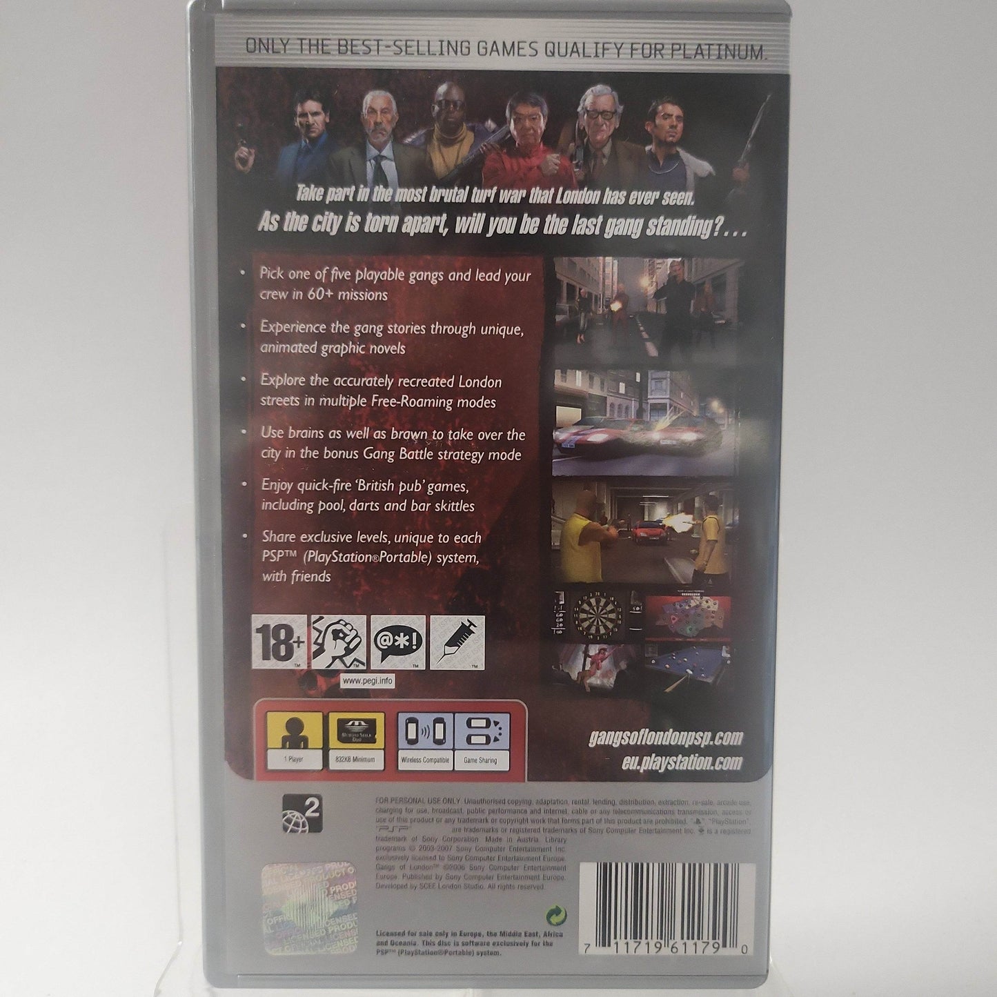 Gangs of London Platinum Playstation Portable - Feniks Gameshop