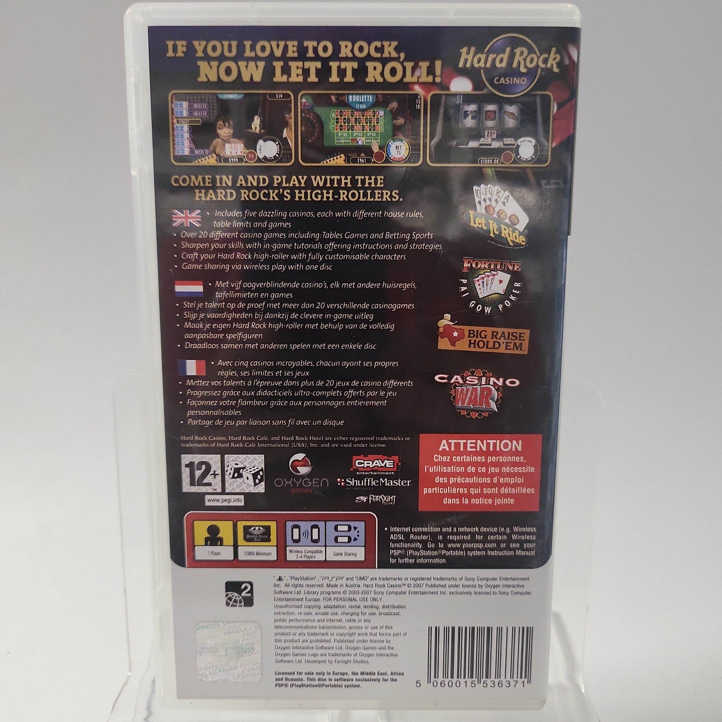 Hard Rock Casino Playstation Portable - Feniks Gameshop