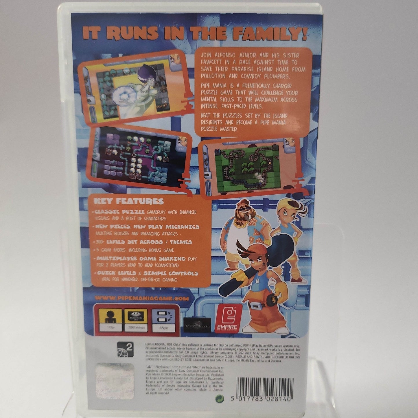 Pipe Mania Playstation Portable - Feniks Gameshop